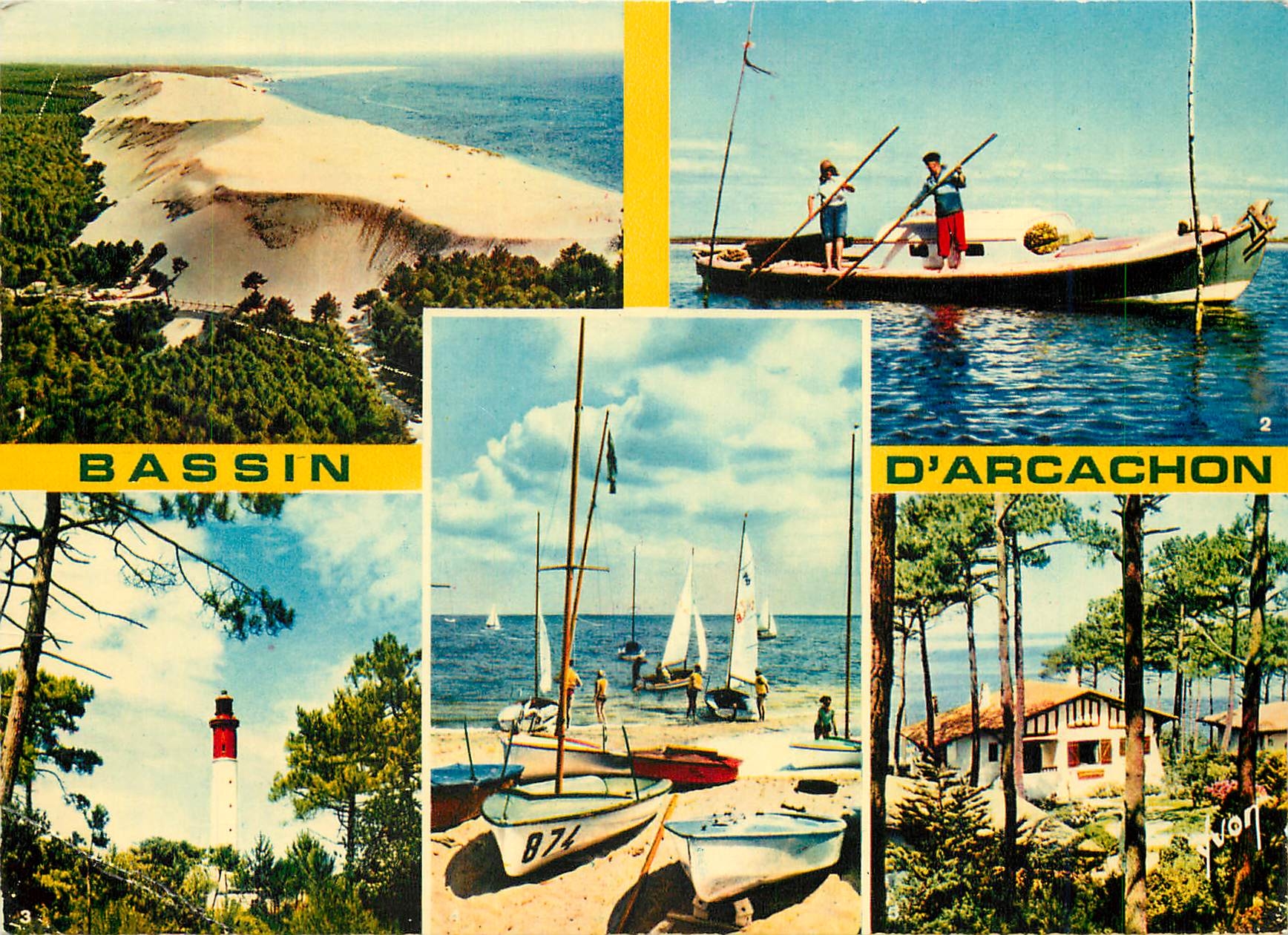 CPM Bassin d'Arcachon Phare Peche