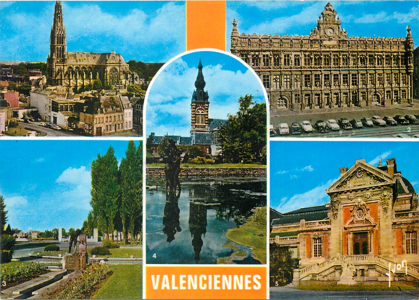 CPM Valenciennes (Nord) BasiliquÃ¨e du Saint Cordon Hotel de Ville