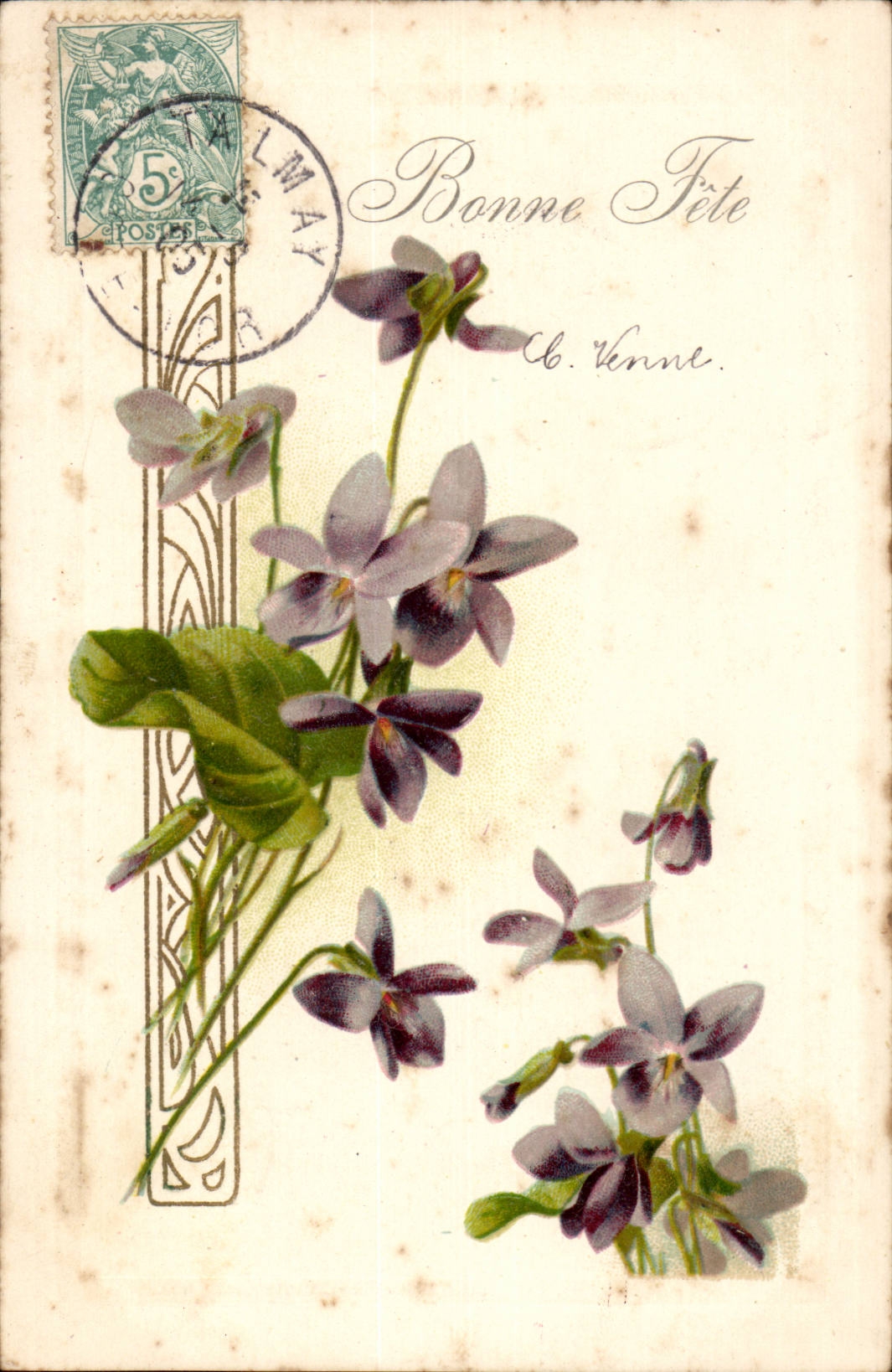 CPA Fantasy Flowers Good festival