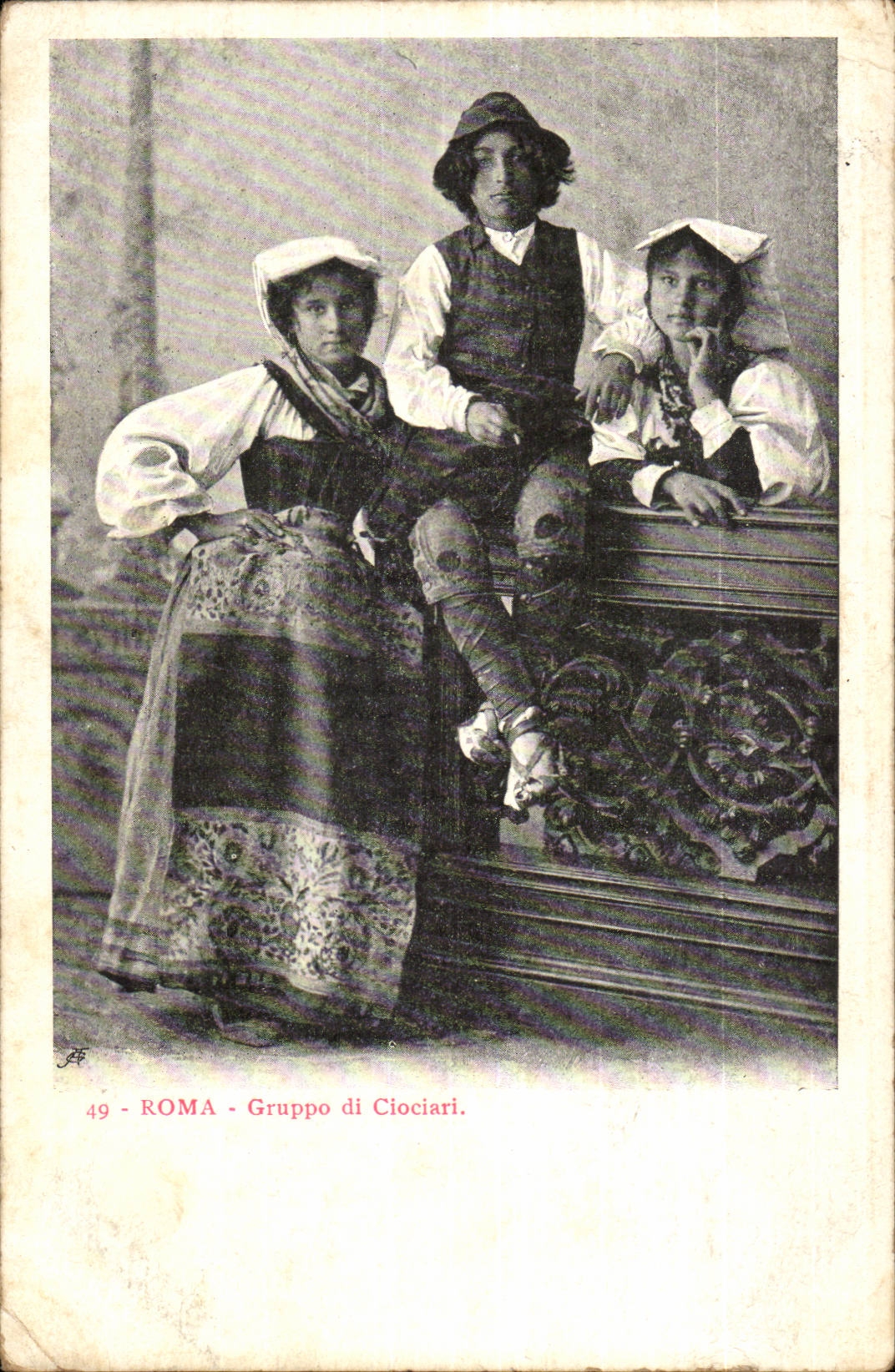 Italien Italien CPA Rom Gruppo di Ciocari