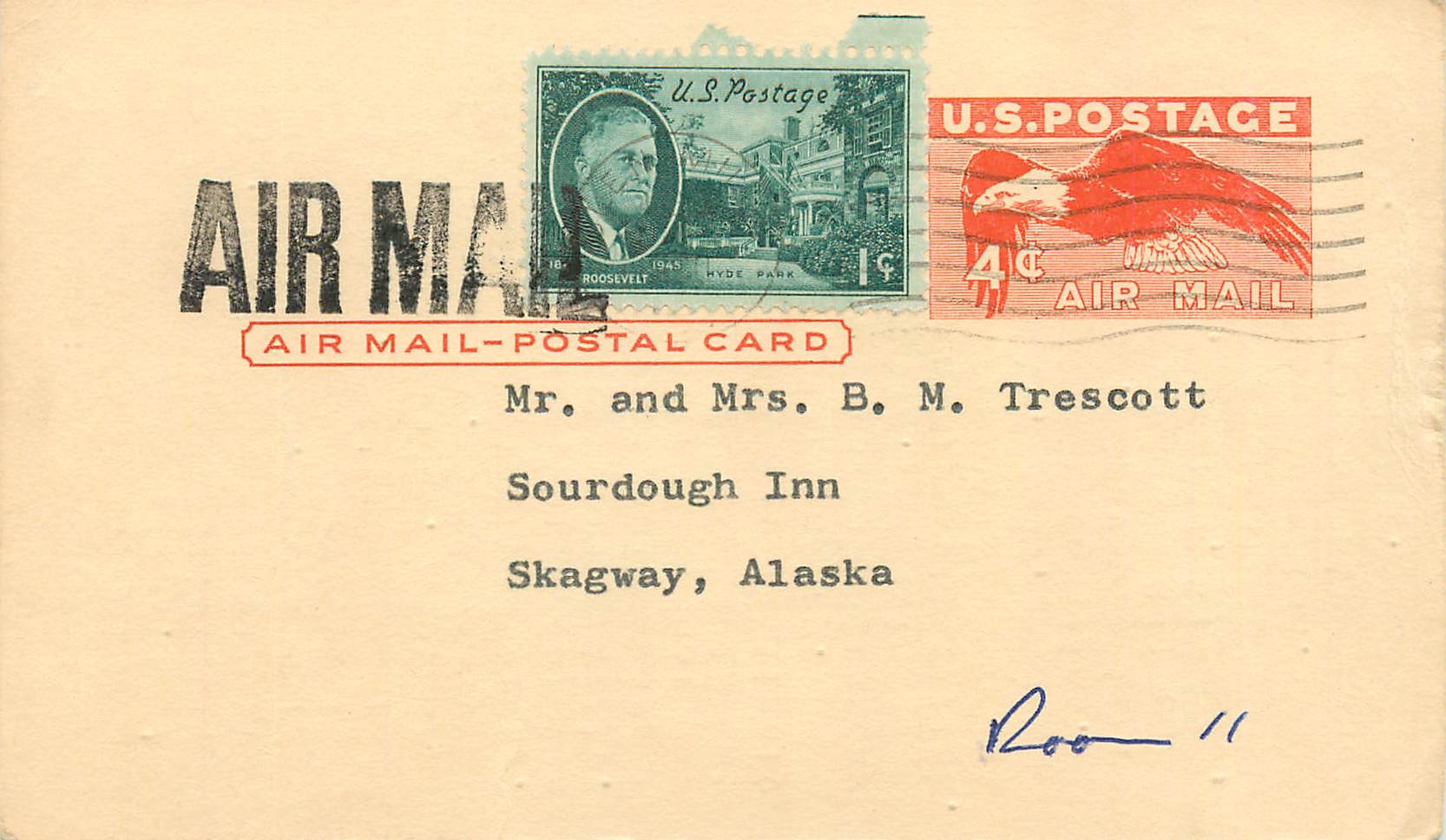 Lettre Cover Etats-Unis 4c 1960