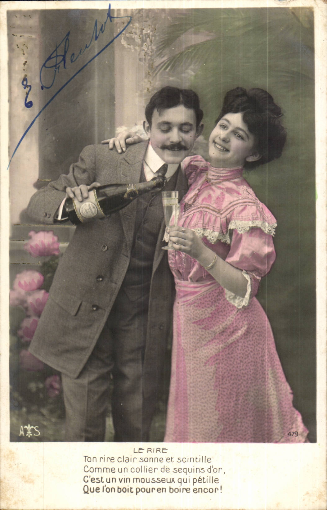 CPA Fantasy Woman Champagne