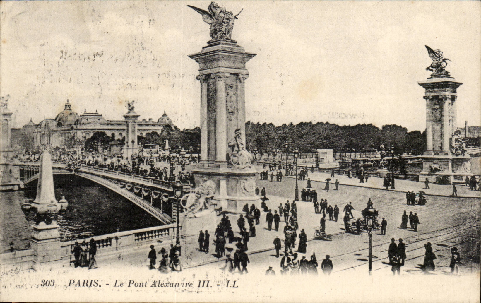 Paris CPA die Brucke Alexandre III
