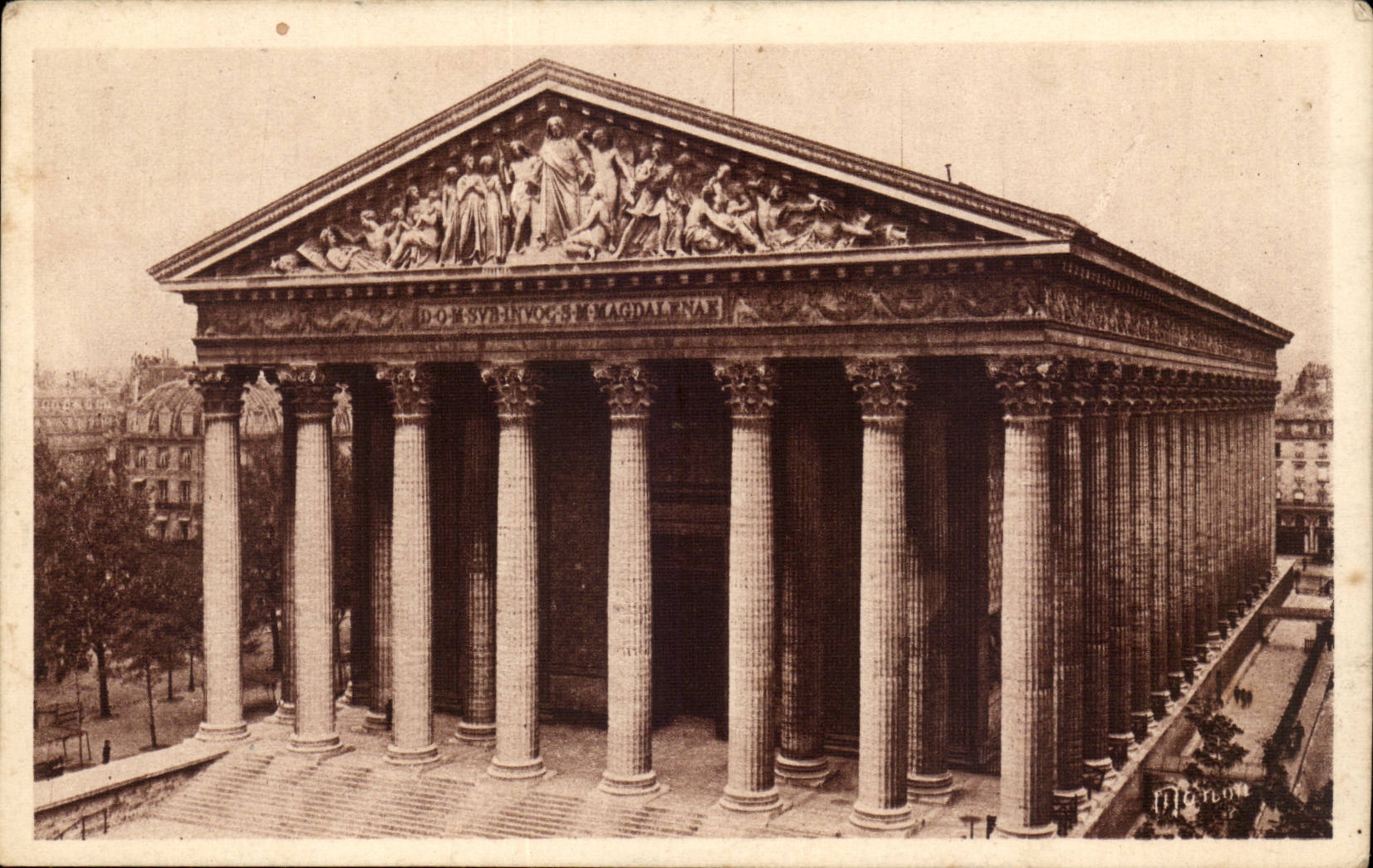 Paris CPA die Kirche des Madeleine