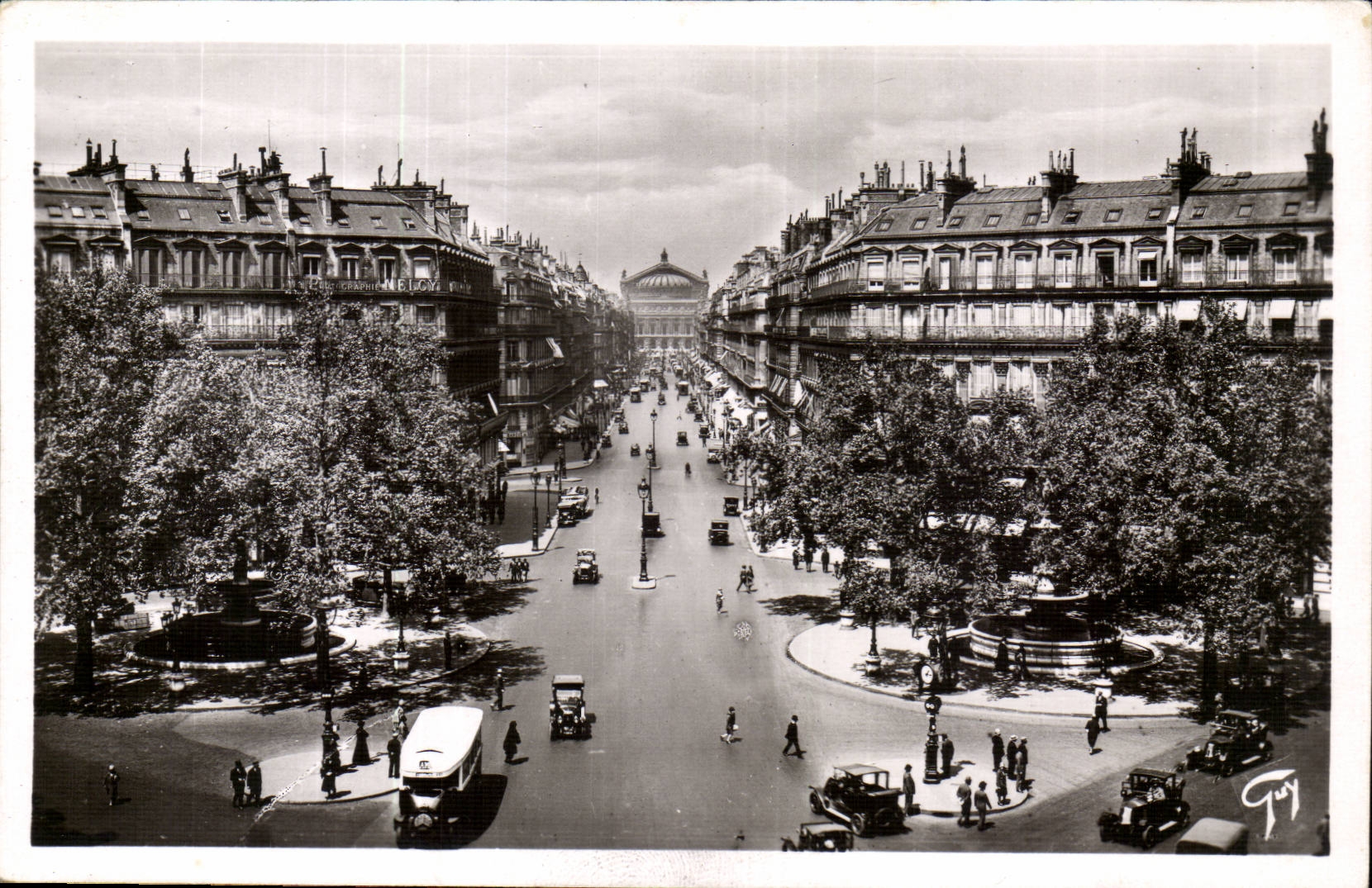 Paris CPA das von Opera auftrat