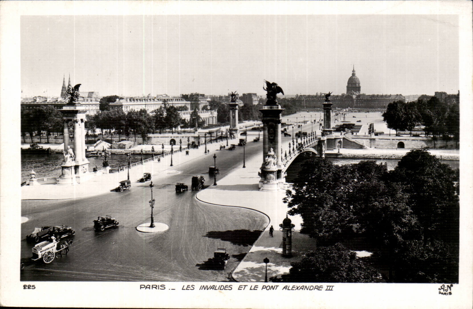 Paris CPA Invalides und die Brucke Alexandre III