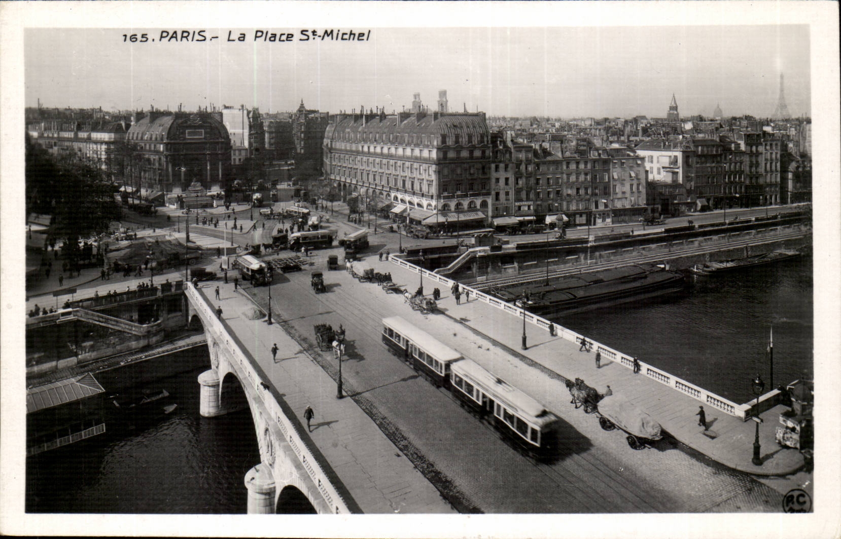 Paris CPA the place St Michel