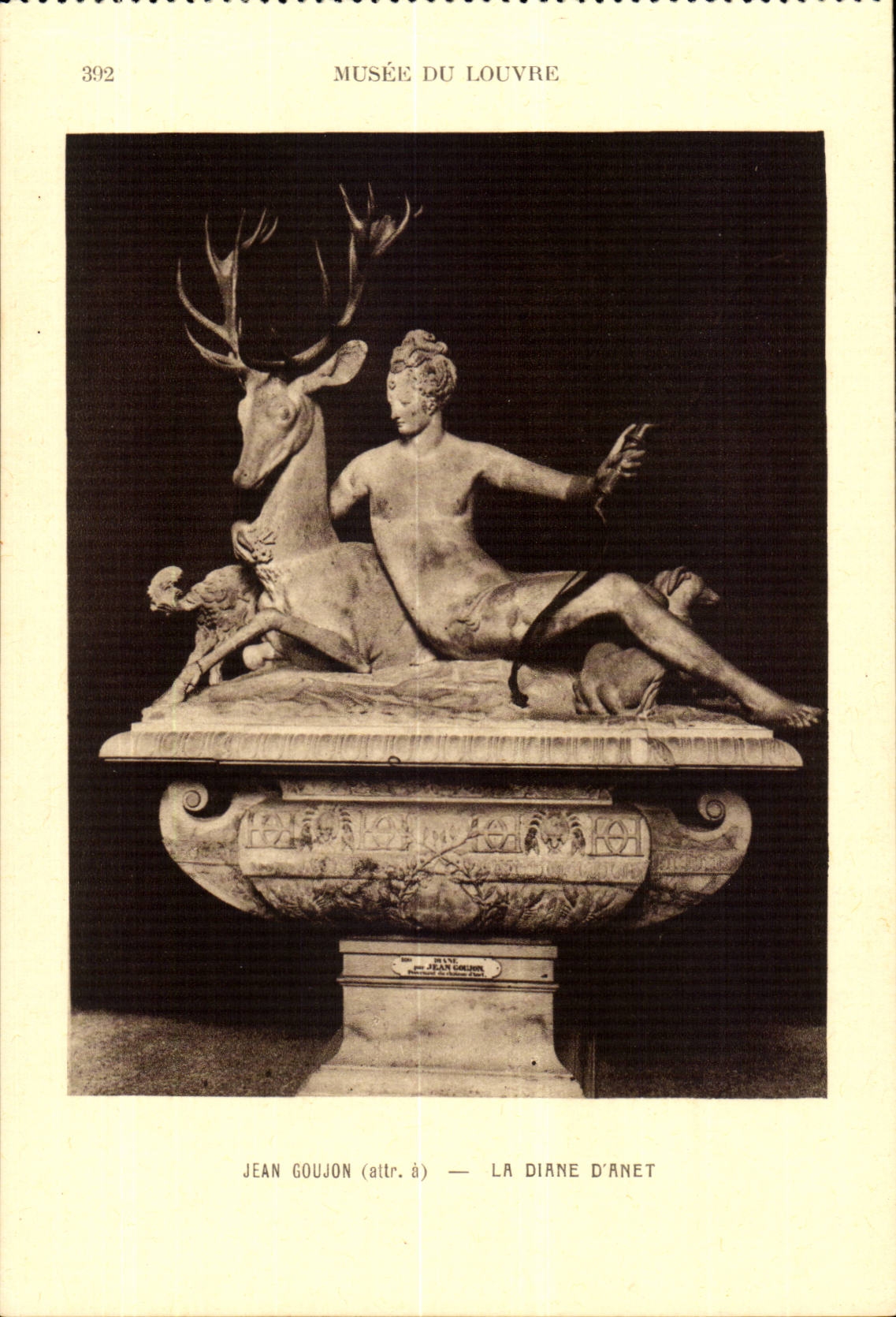 Paris CPA Museum of the Louvre Jean Pin the Diane d' Anet
