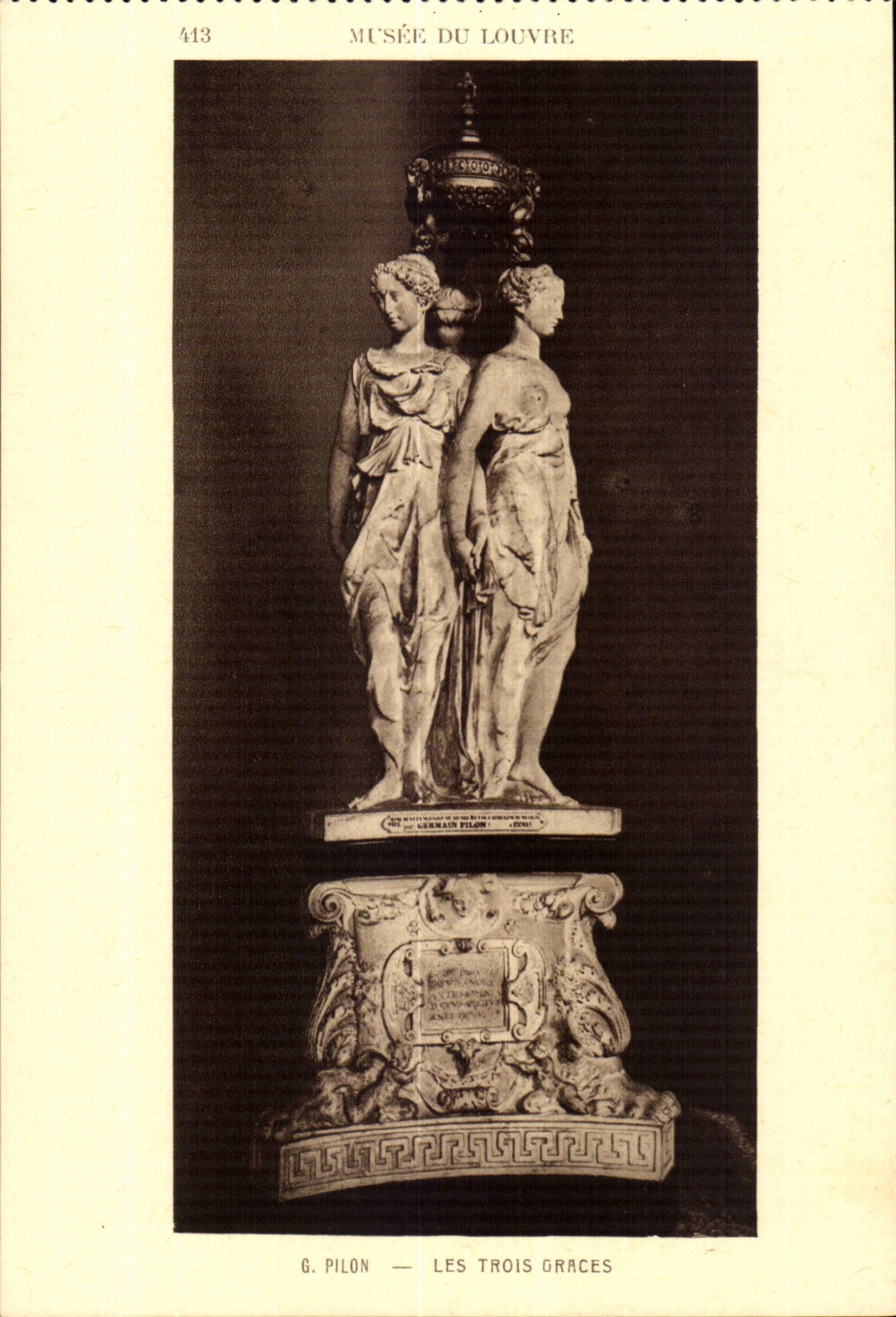 Paris CPA Museum of the Louvre G Rammer three Graces