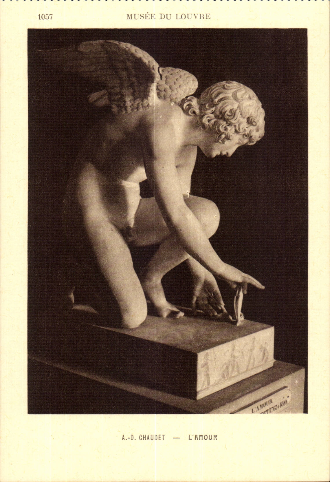 Museum of the Louvre CPA HAS D Chaudet the love