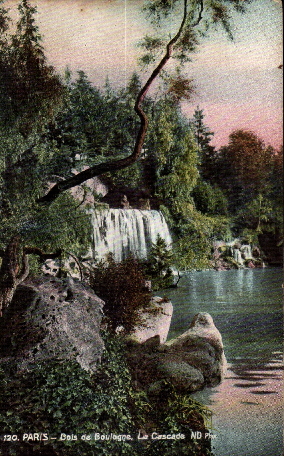 Paris CPA Bois de Boilogne La cascade 
