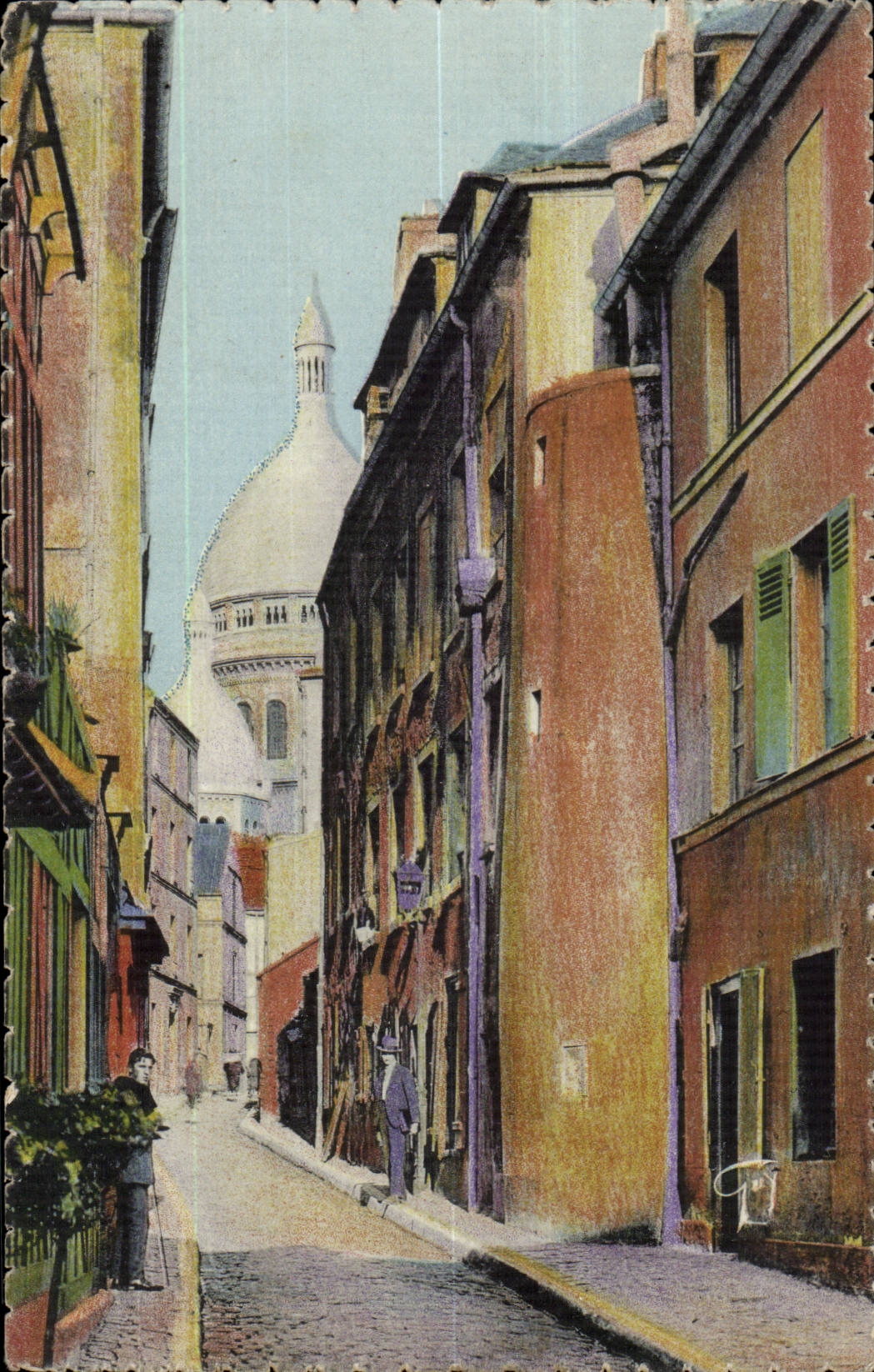 Paris CPA the Montmartre old man