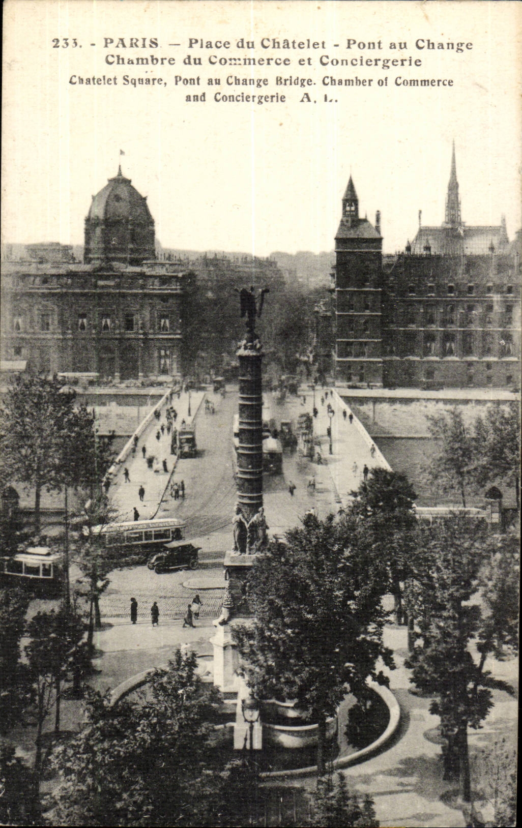 Orte Paris-CPA von Chatelet Pont beim Chambre tauschen Werbungs- und Warterhutte aus