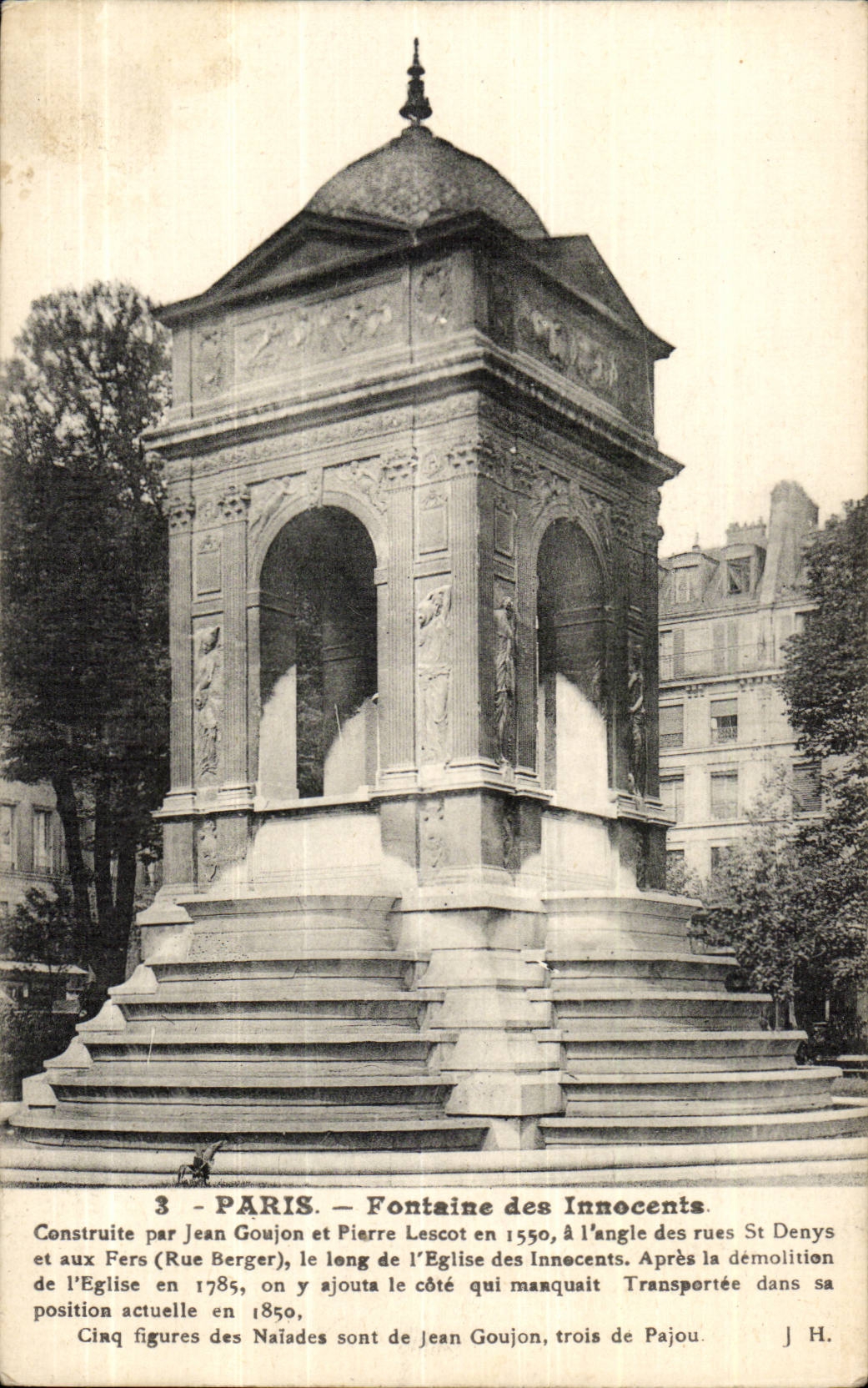 Brunnen Paris-CPA von den unschuldigen