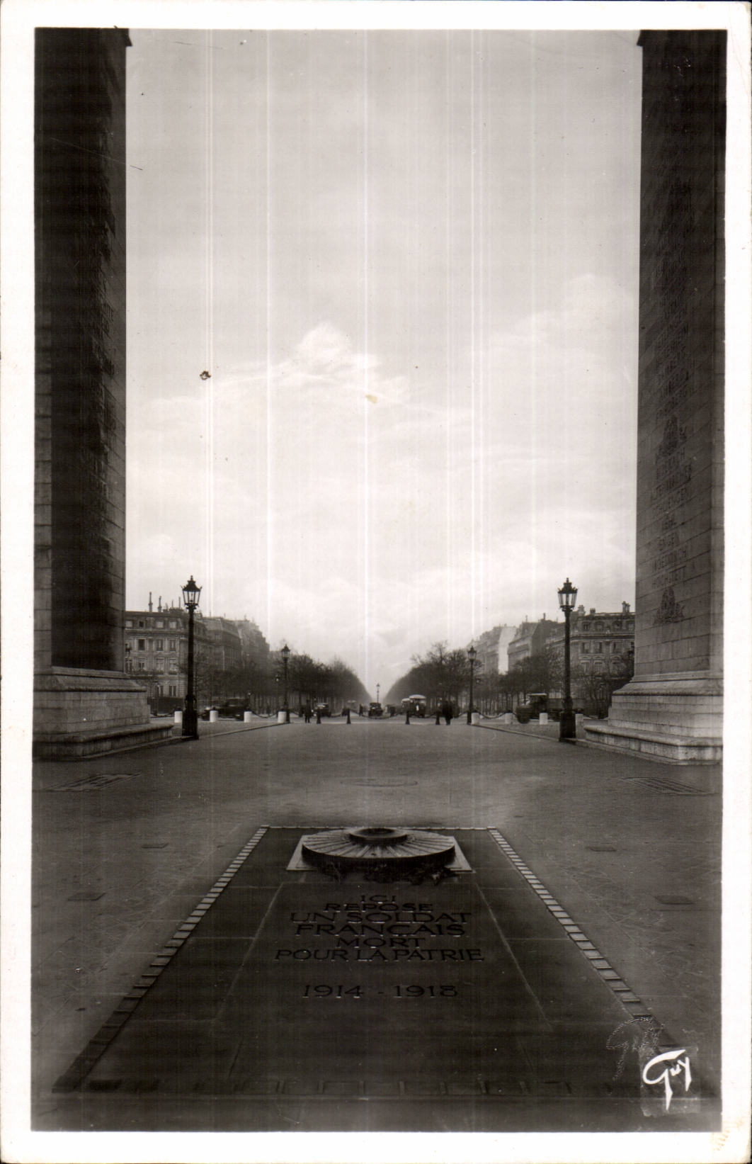 Paris CPA Tomb of the unknown soldier