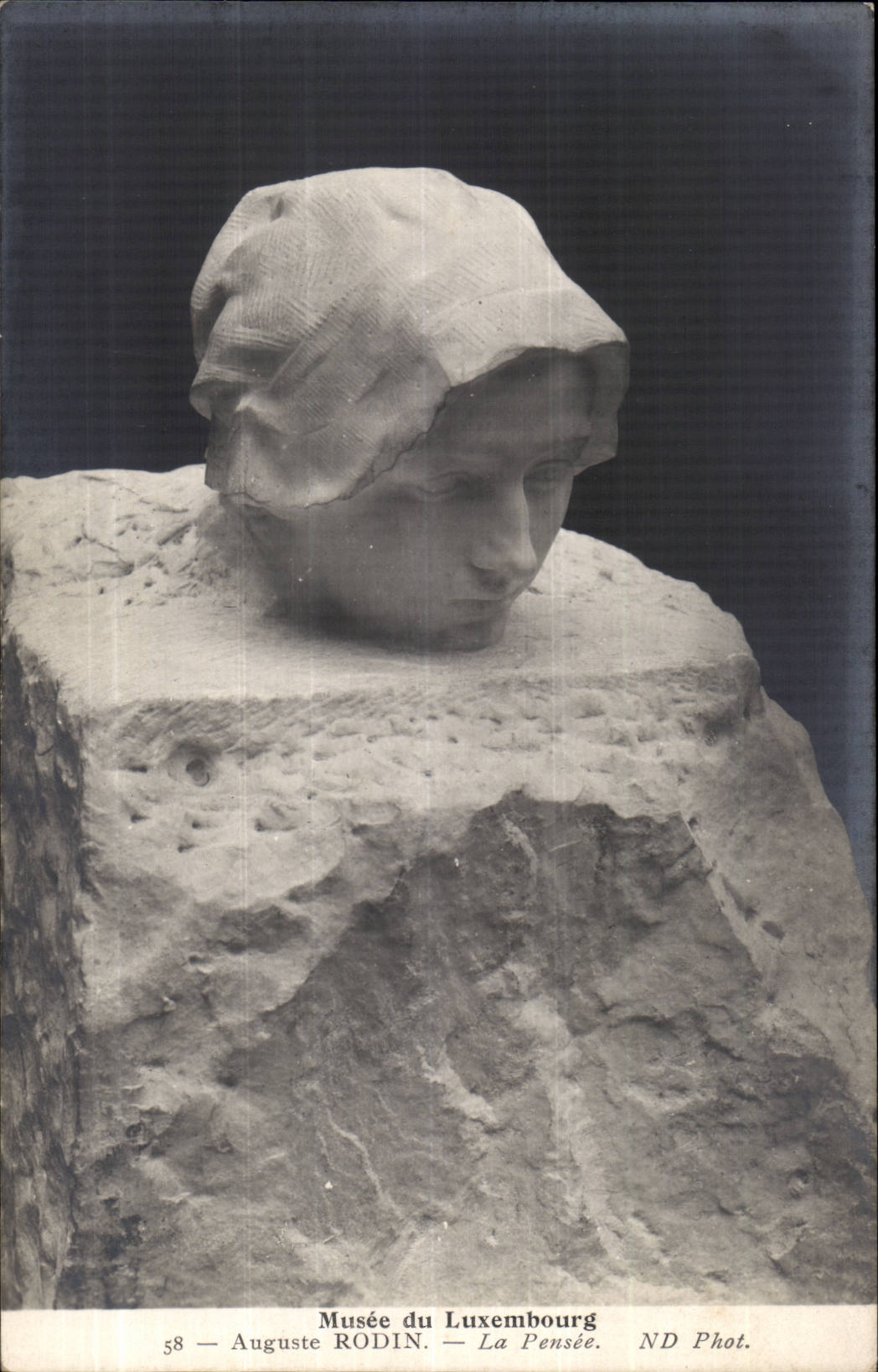 Paris CPA Museum of Luxembourg Auguste Rodin the thought