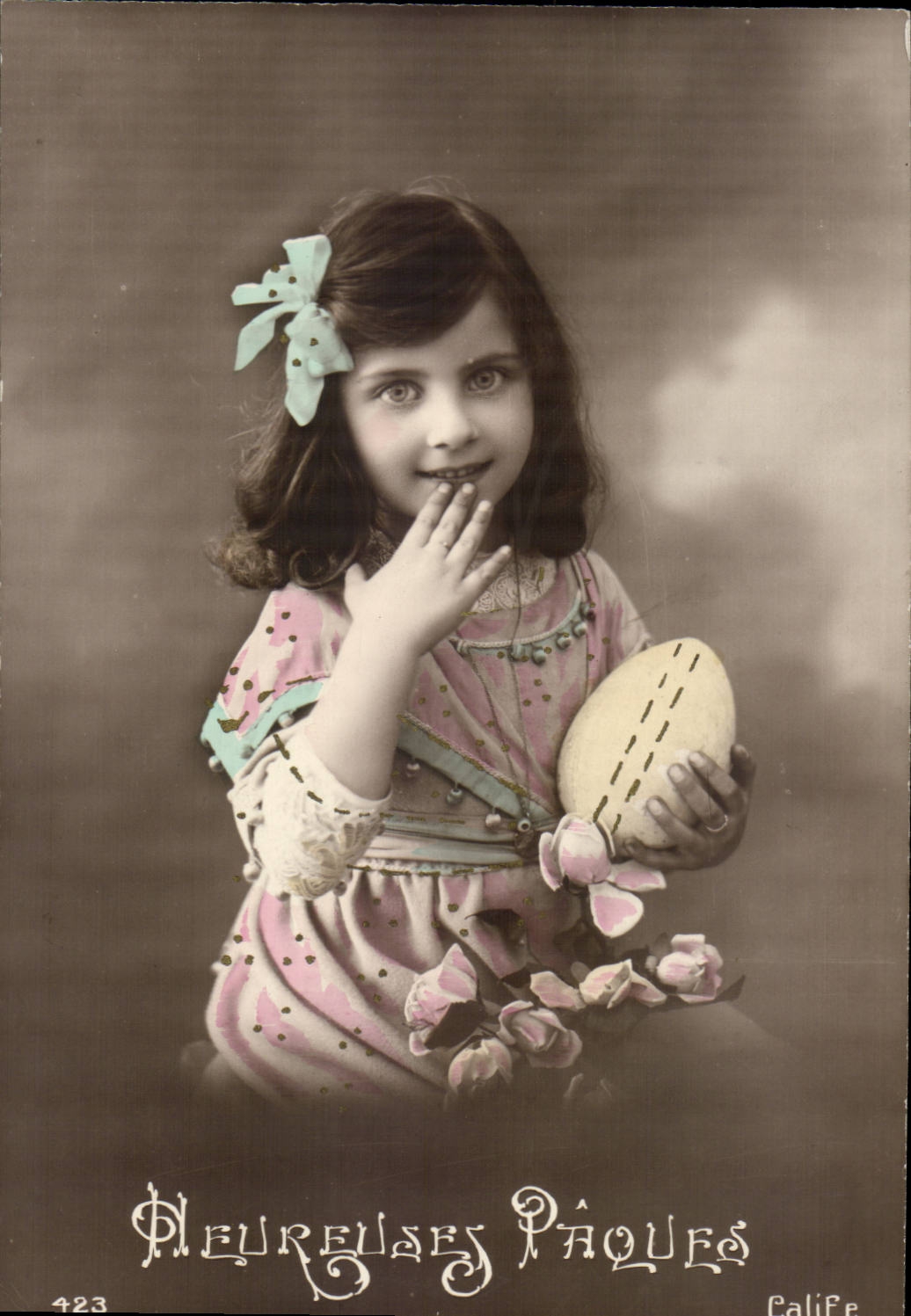 Phantasie - Kind - gluckliches Pacques - Roger Boulliat - CPA