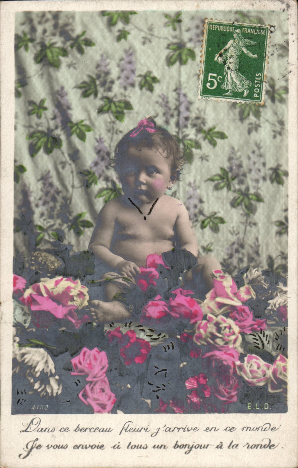 Phantasie - Kind - in diesem berceuu bluhte mich ankommen in dieser Welt die ich Ihnen - CPA schicke