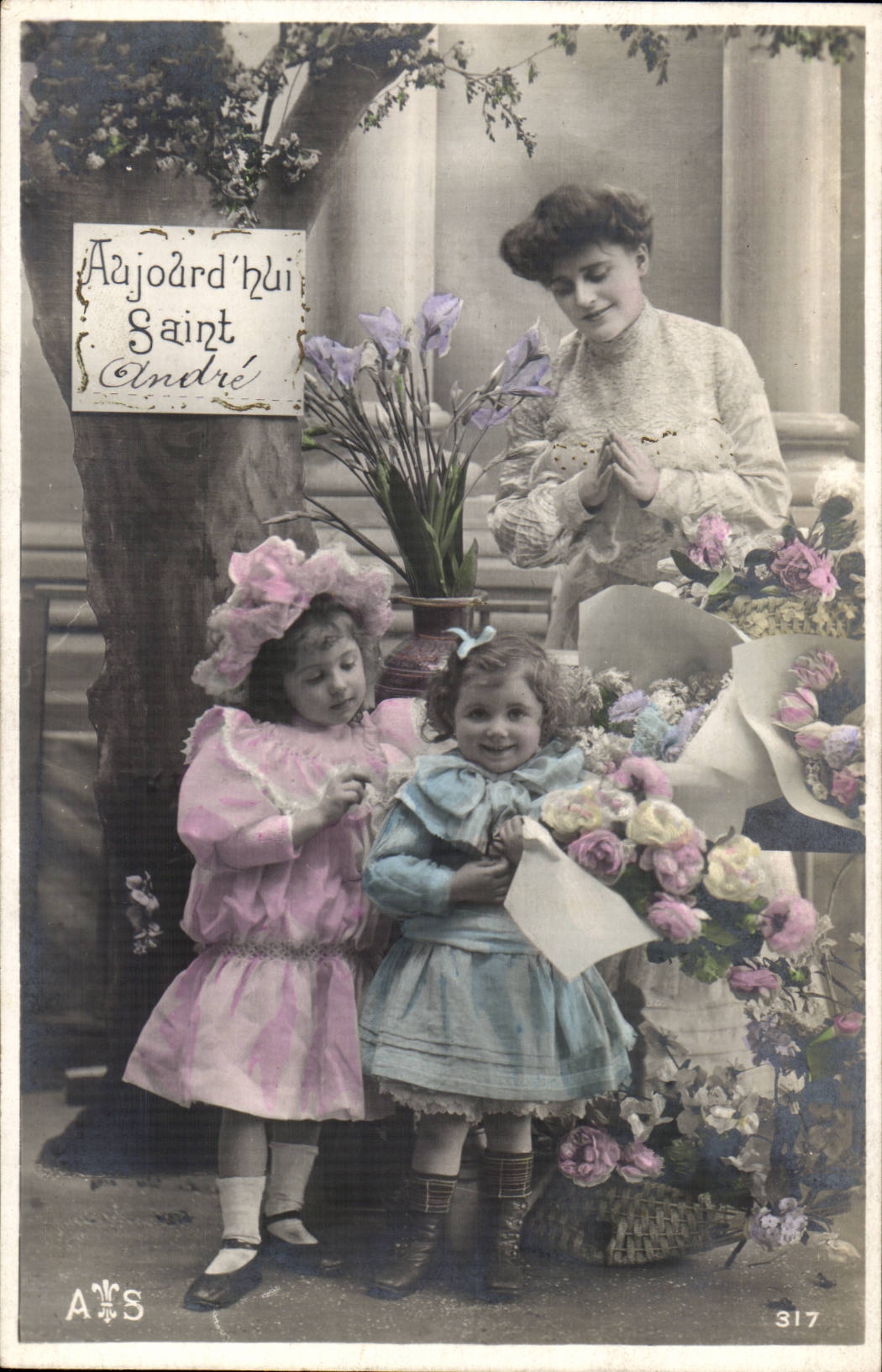 Fantasy - child - girl - Aujour' today Saint Andre - Andre Chambon - CPA