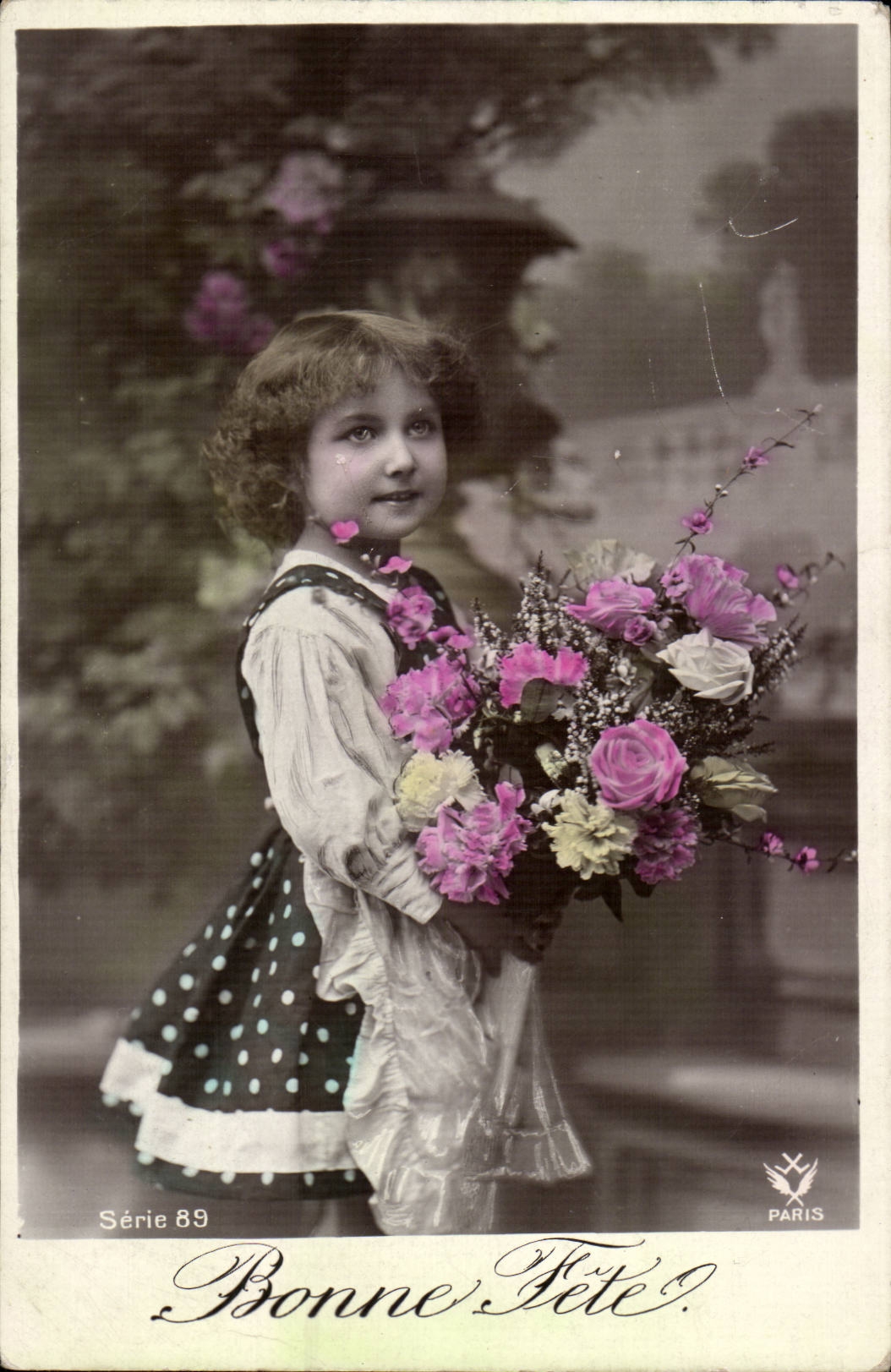 Fantasy - child - girl - Good Festival - Madeline - pink - CPA