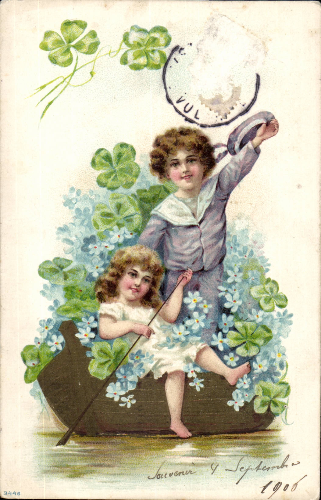 Fantasy - Child - Clover - Boat - Lehman - CPA