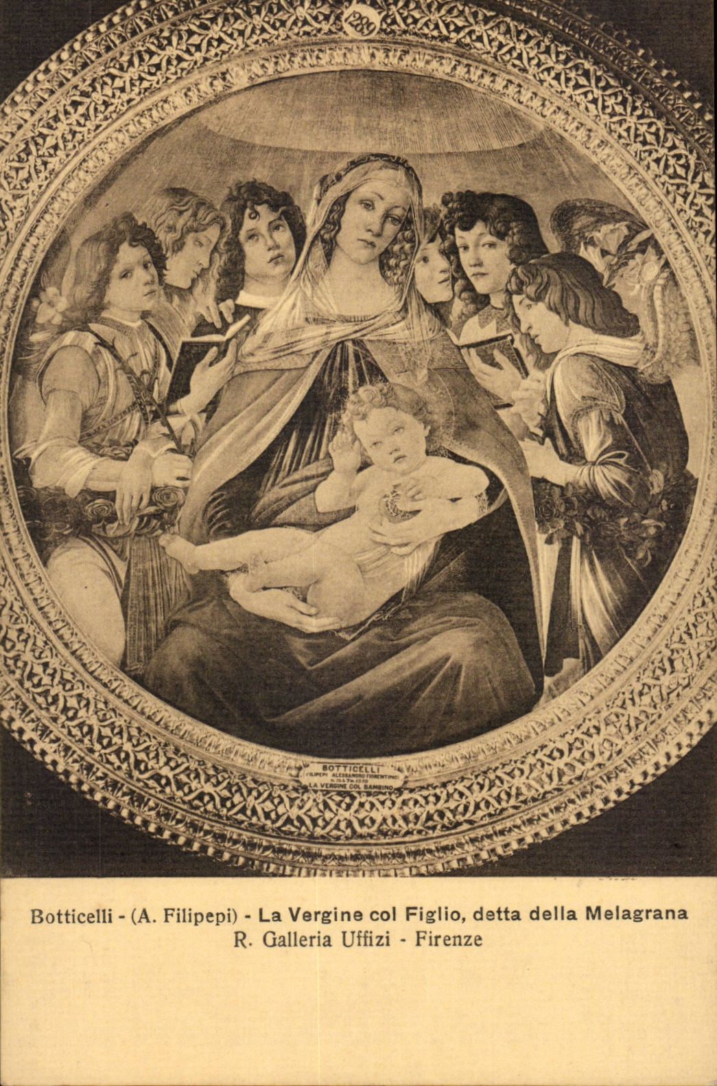 Italy - Italia - Italy - Firenze - Florence - Botticelli - Vergina - CPA