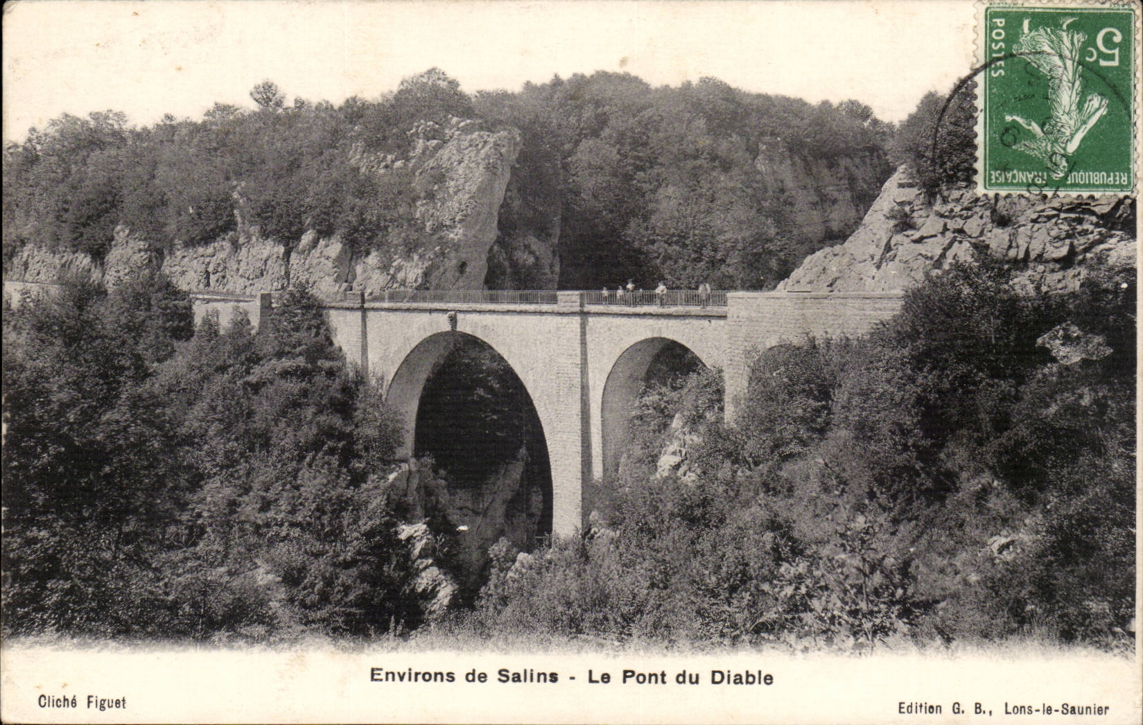 Umlagerungen die salzigen - die Brucke des Teufels CPA