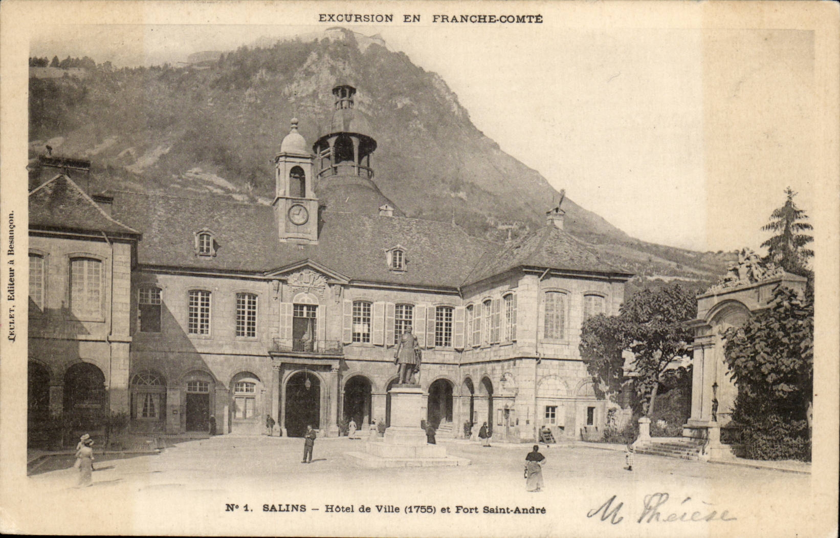 Salzig - Rathaus und Fort Saint Andre CPA
