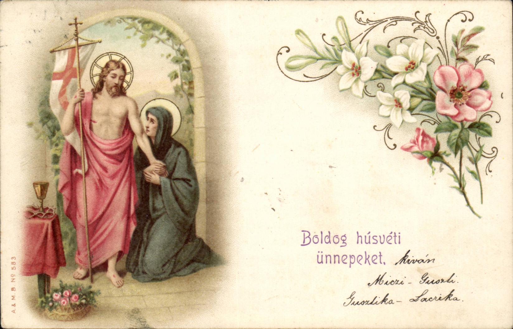 Religion - Jesus - Chistianity - CPA (Hungarian chart Hungary Hungary)