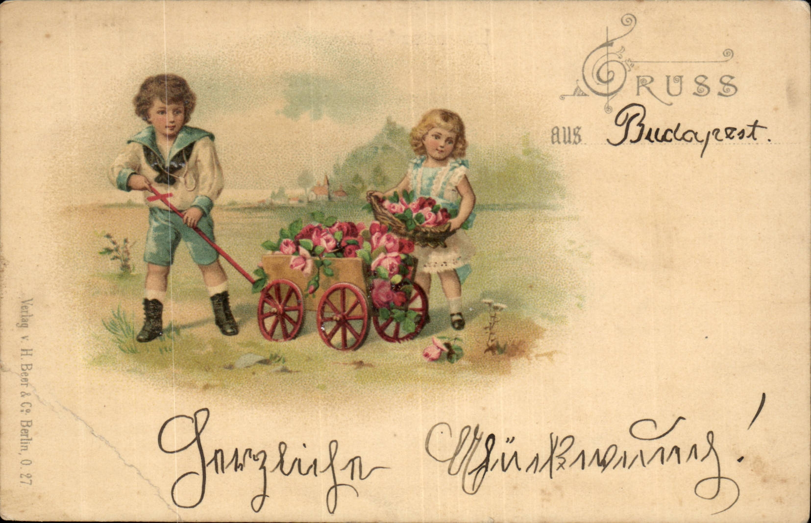 Fantasy - Children - Gruss aus Budapest - CPA (Hungarian chart Hungary Hungary)