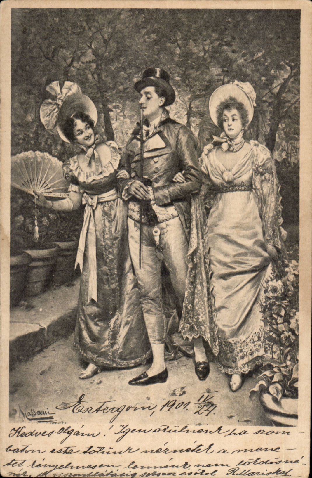 Fantasy - Woman - Women with expressive faces - (Hungarian chart Hungary Hungary) - CPA