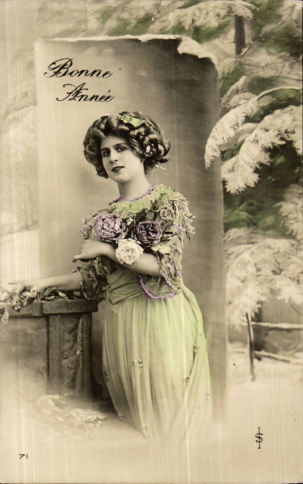 Festivals - Happy New Year - Woman Fantasy - CPA