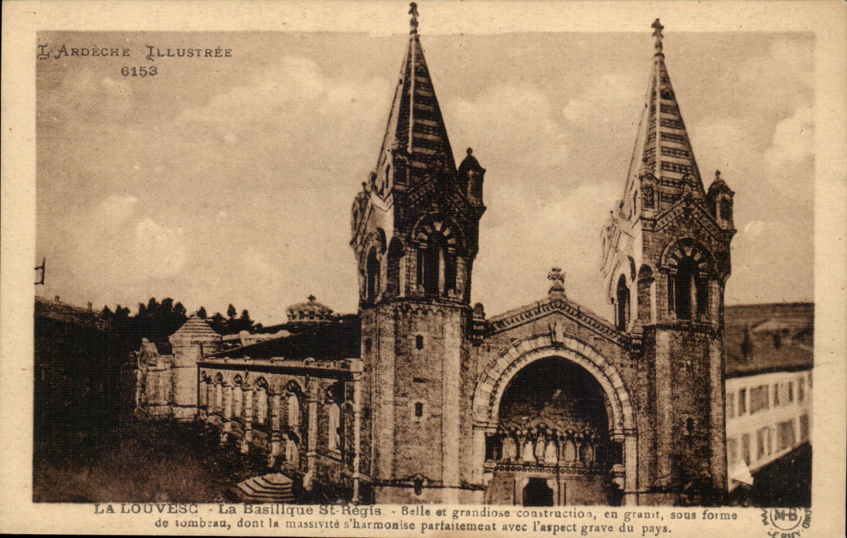 Louvesc CPA the Beautiful basilica St Governed and imposing construction