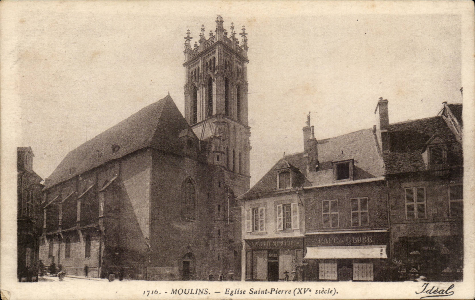 Moulins CPA Church Saint stone (15th)