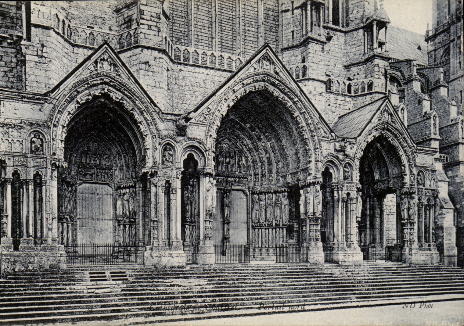 CPA Cathedral of Northern Chartres Gate