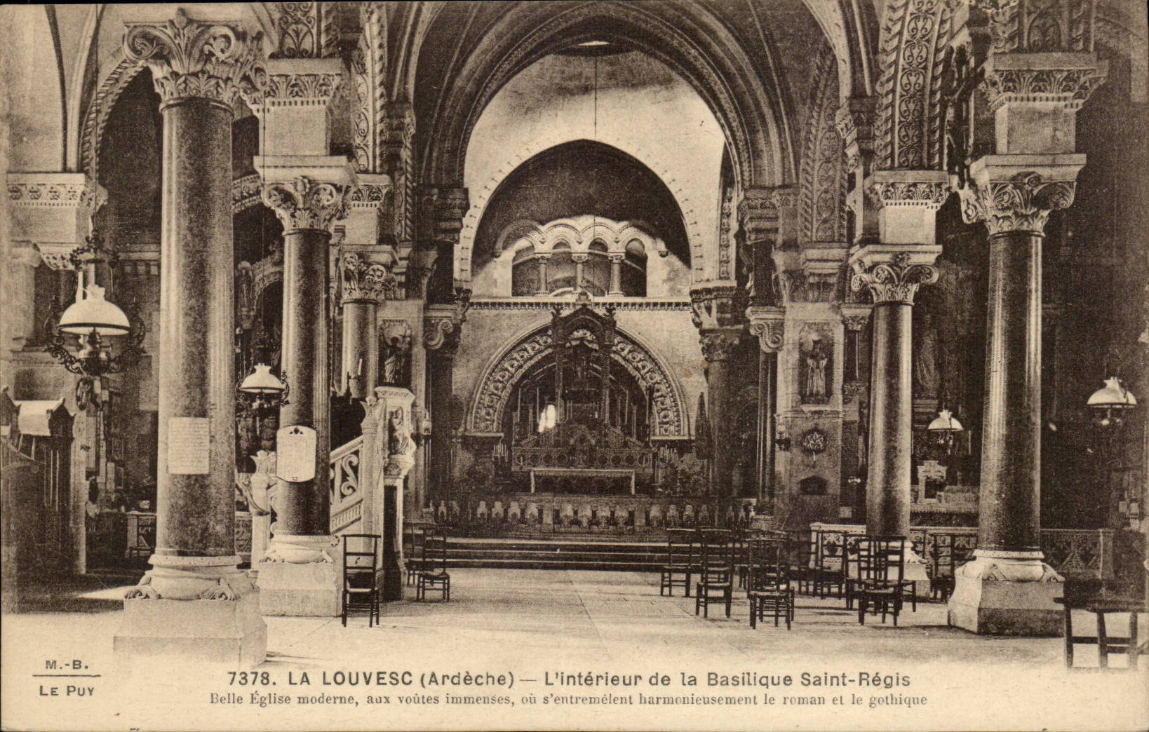 Louvesc - Interior of Basiique Saint Governed CPA -