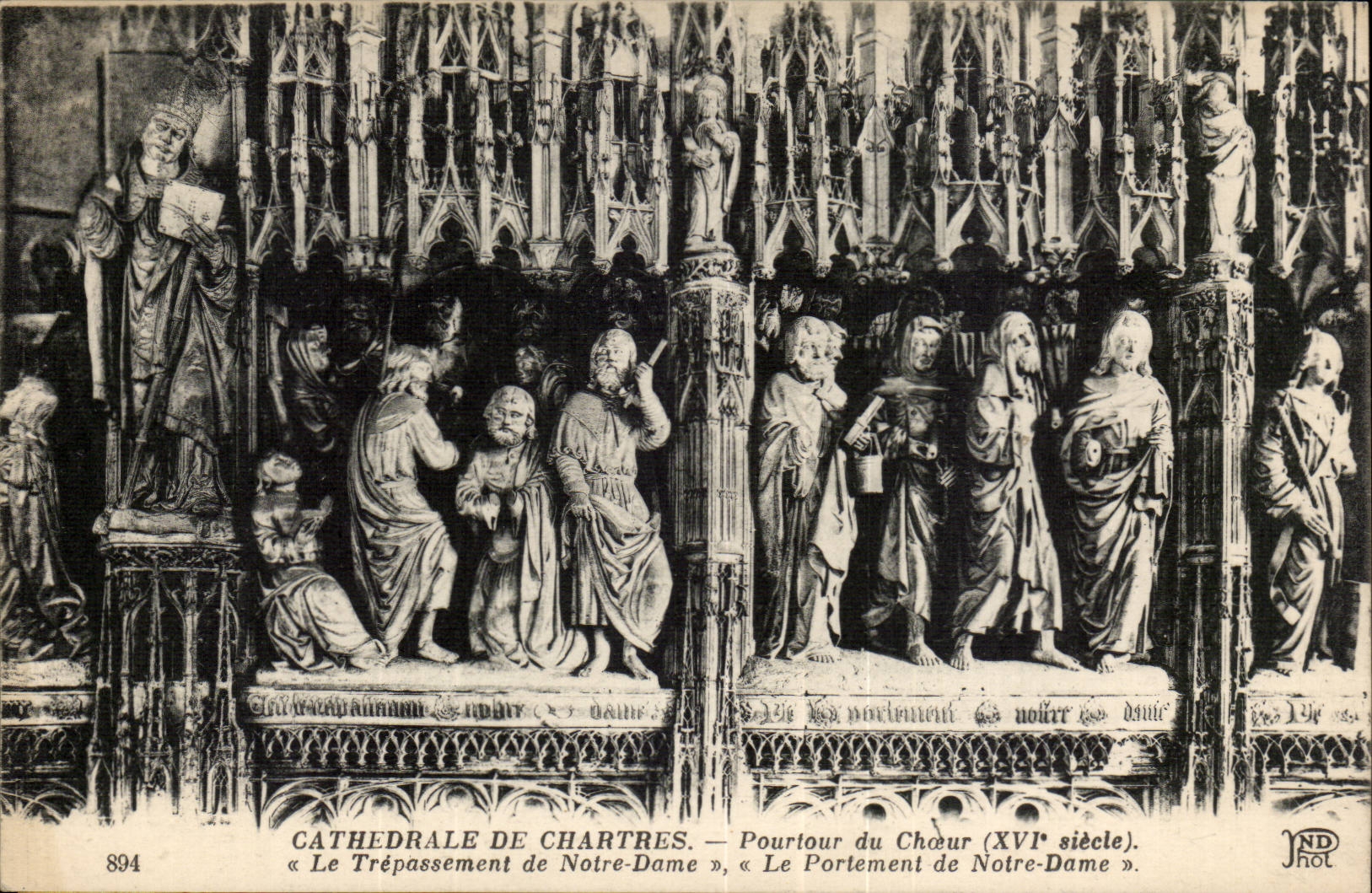 Cathedral of Chartres CPA Circumference of the chorus trepassement of Notre Dame