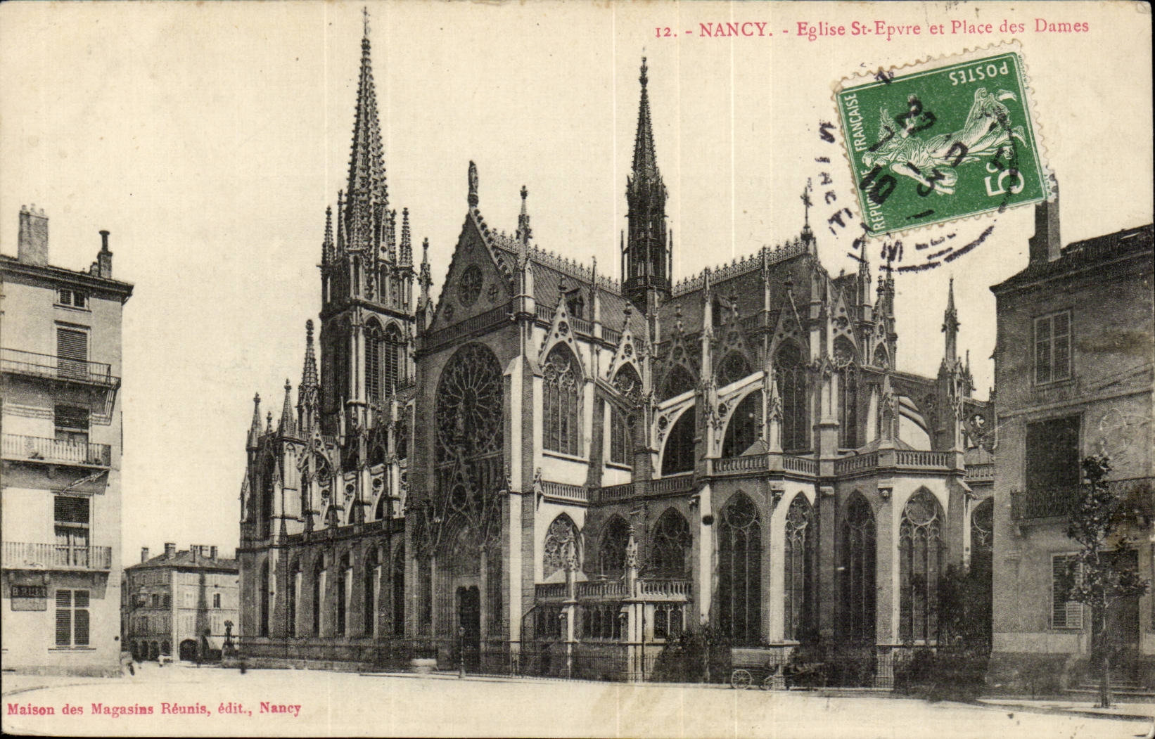 Nancy CPA Eglise St Epvre et place des DAmes