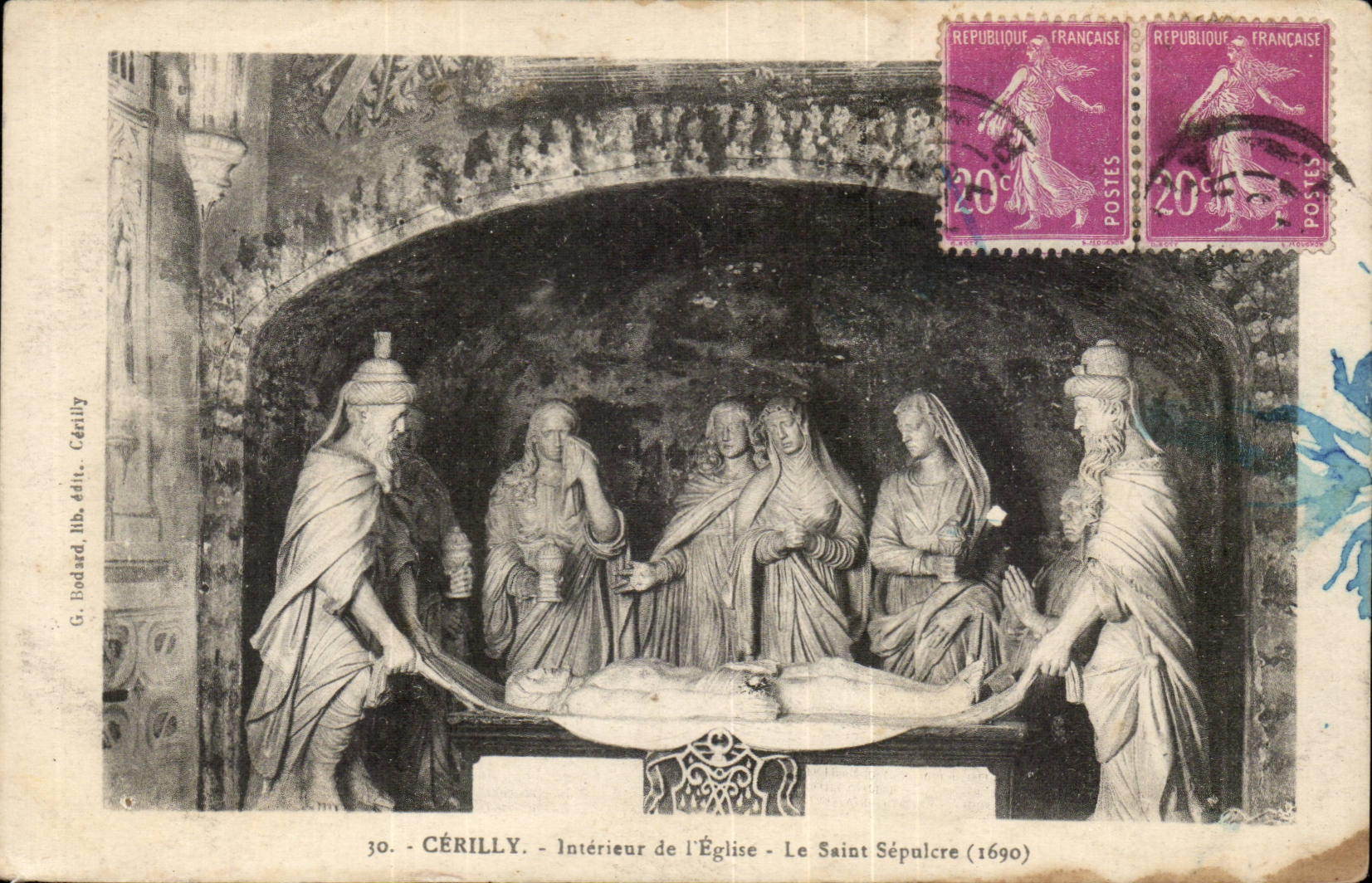 Interior Cerilly CPA of L church Saint the Sepulchre (1690)