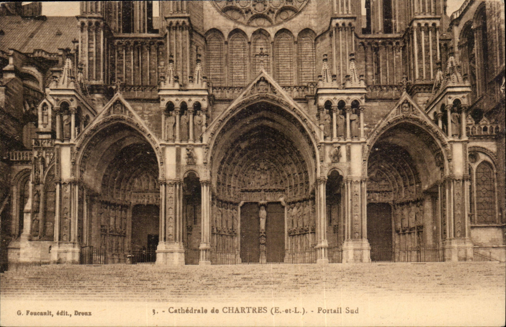 Cathedral of Chartres CPA southern Gate