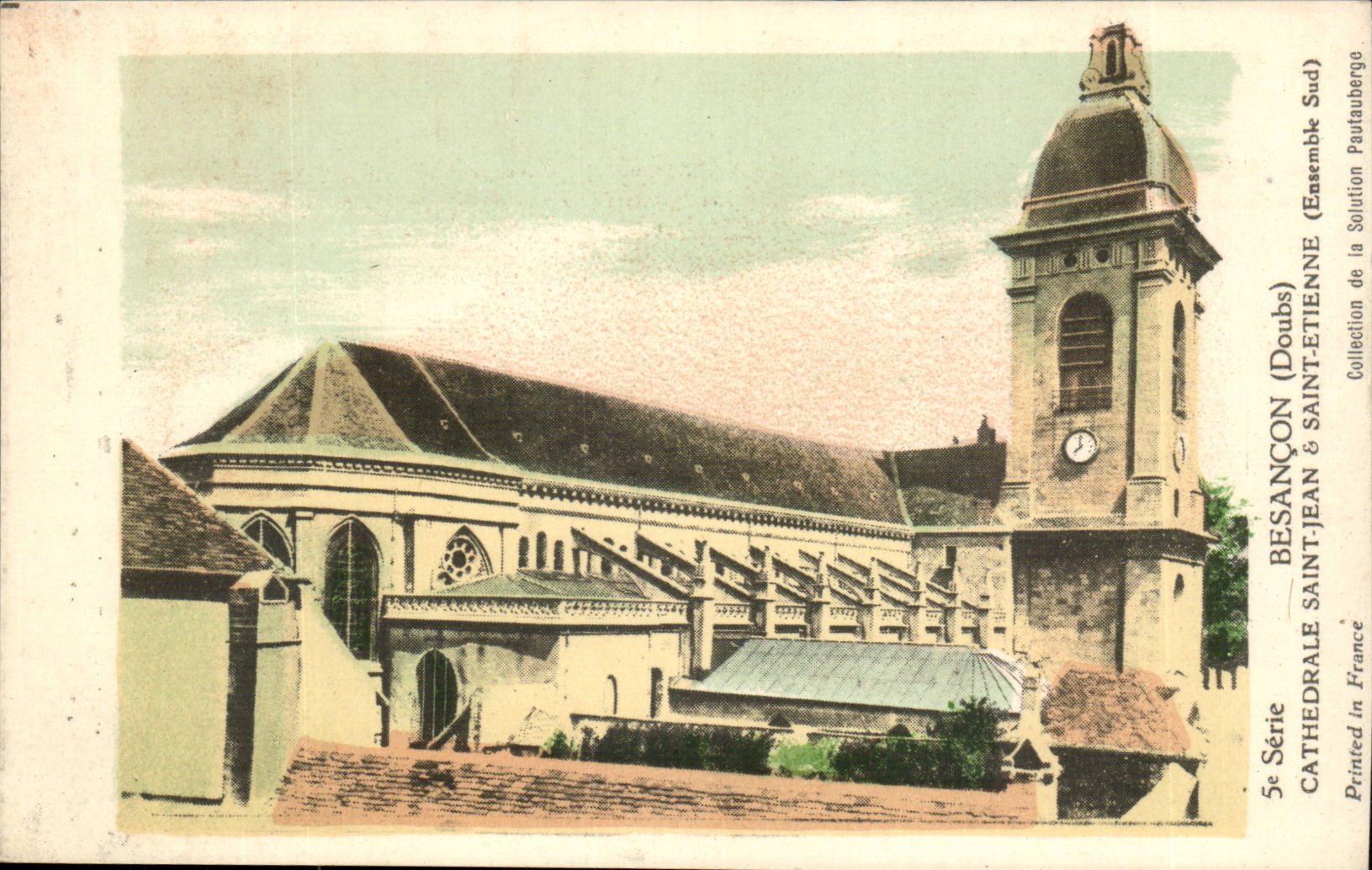 Besancon CPA Cathedral Saint Jean and Saint Etienne