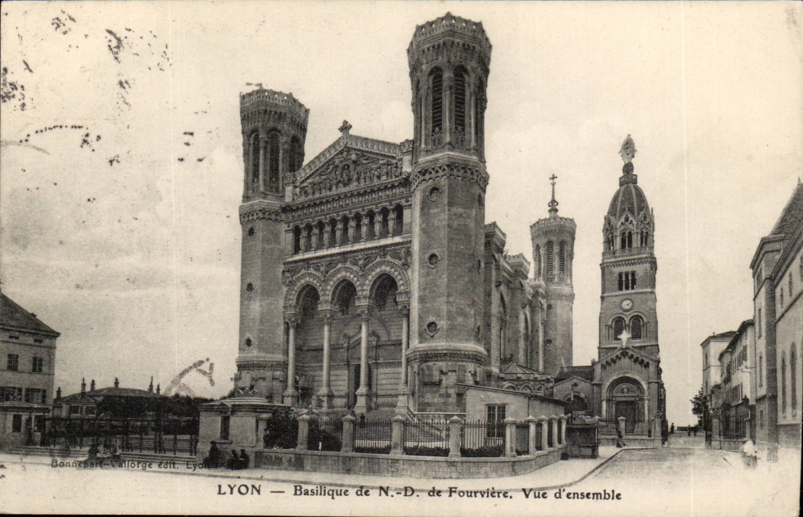 Basilika Lyon-CPA von Nd Fourviere der Gesamtabbildung