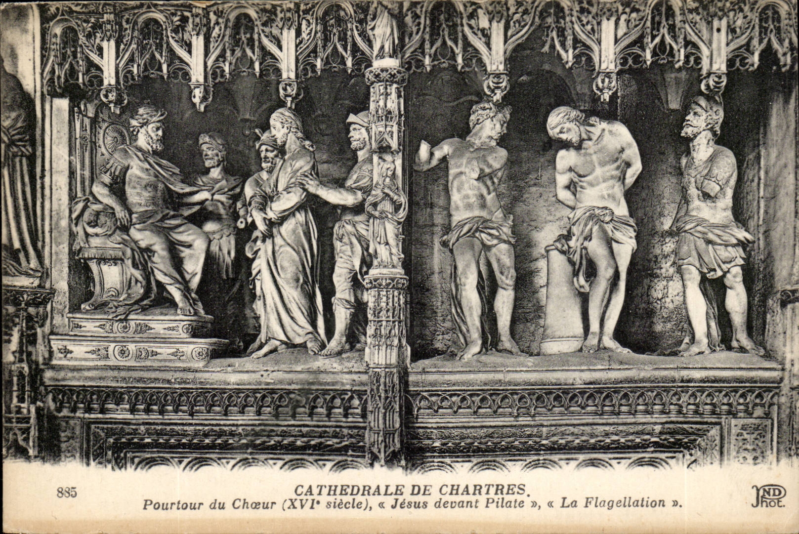 CPA Cathedral of Chartres Circumference of the Jesus chorus in front of Pilate scourging