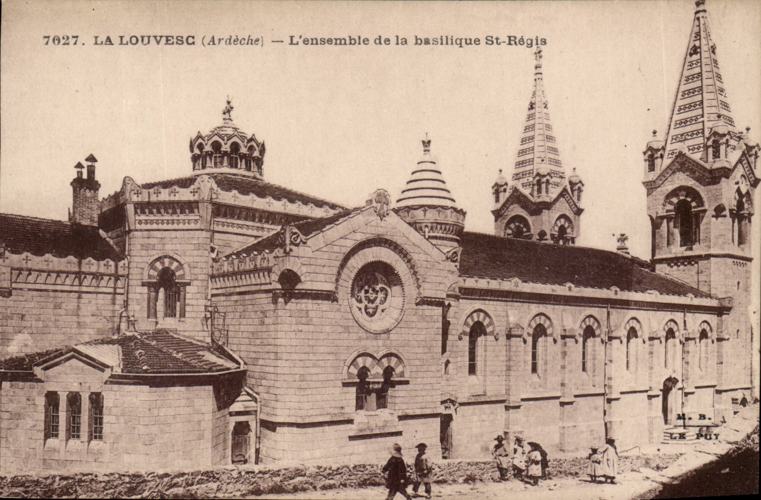 Louvesc CPA the whole of the basilica St Governed