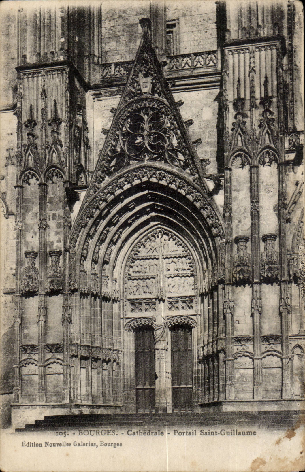 Bourges CPA cathedral Gate Saint Guillaume