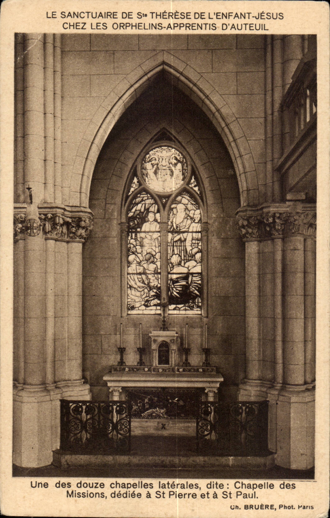 SAnctuaire de Ste Therese de l'enfant Jesus CPA Chapelle des Missions Auteuil