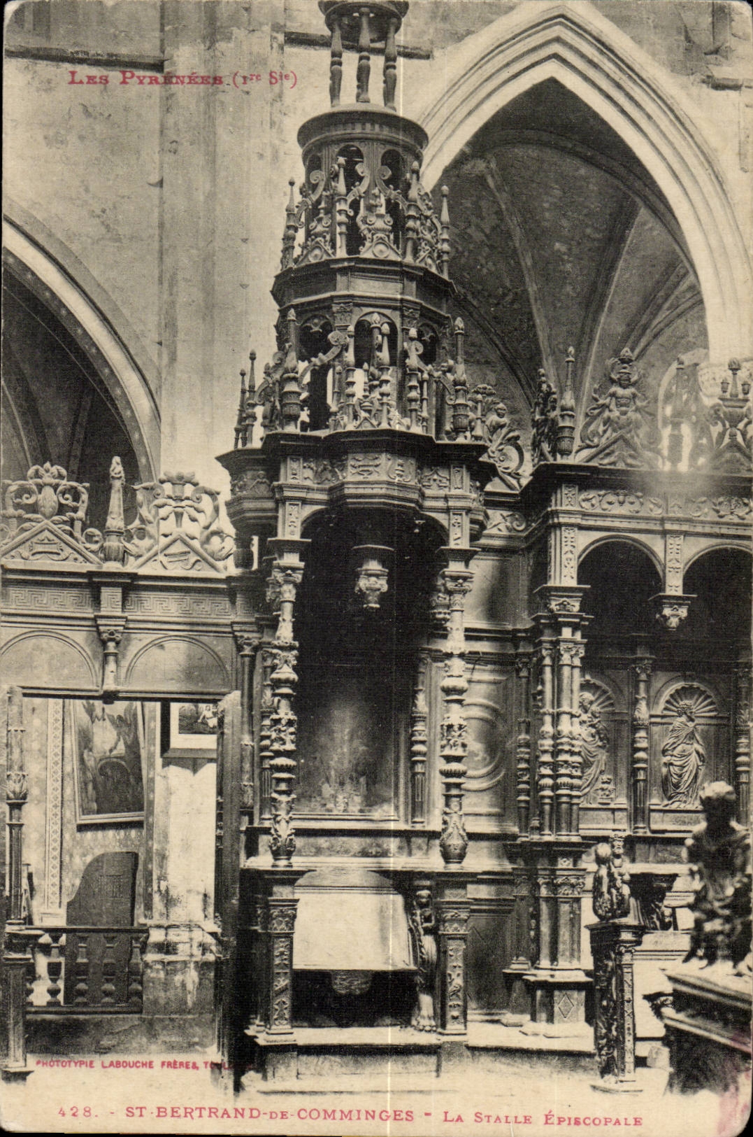 Saint Betrand de Comminges CPA the episcopal stall