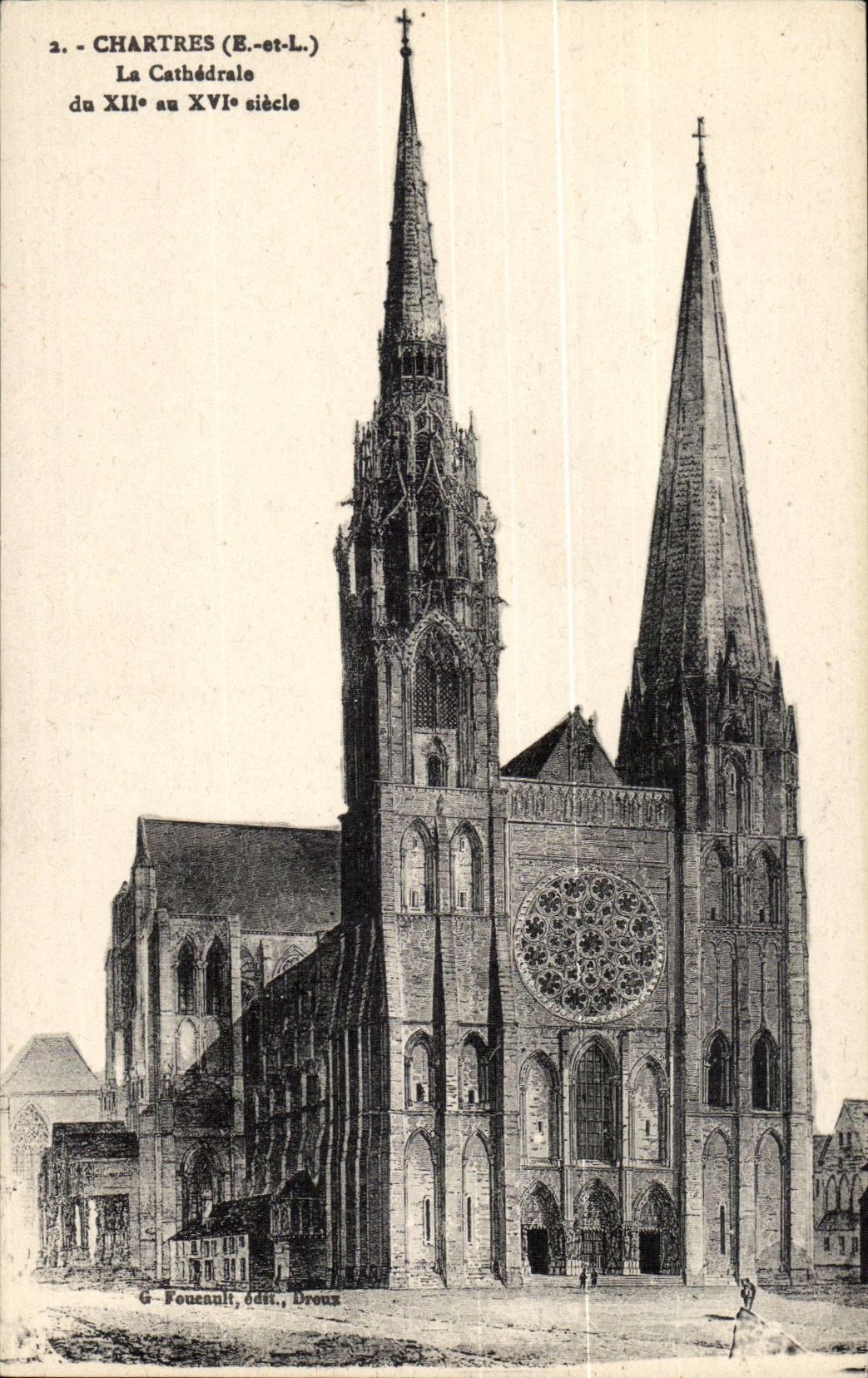 CPA Cathedral of Chartres to the 12et 16th