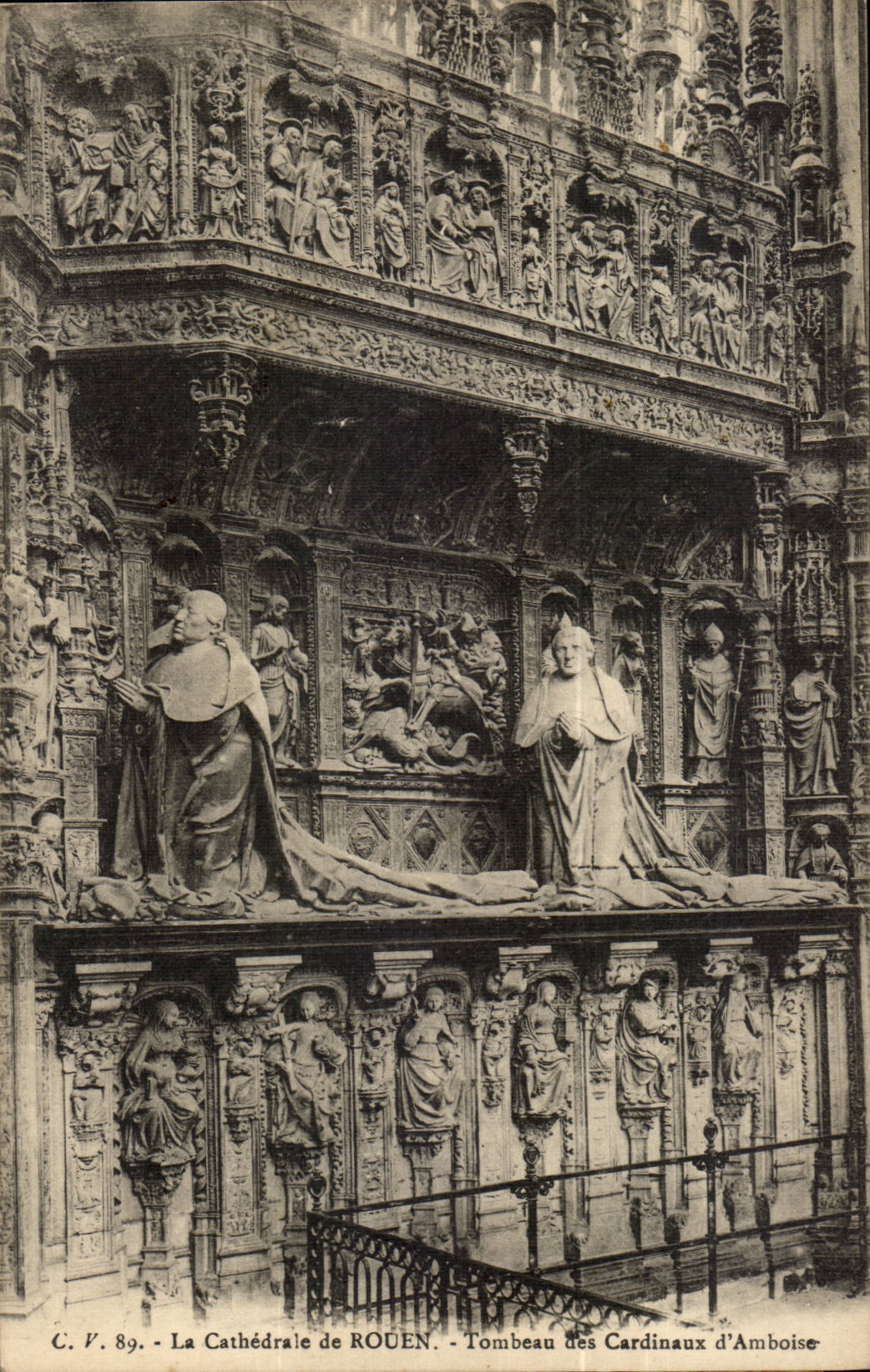 Rouen CPA Cathedral Tomb of the cardinals of amboise