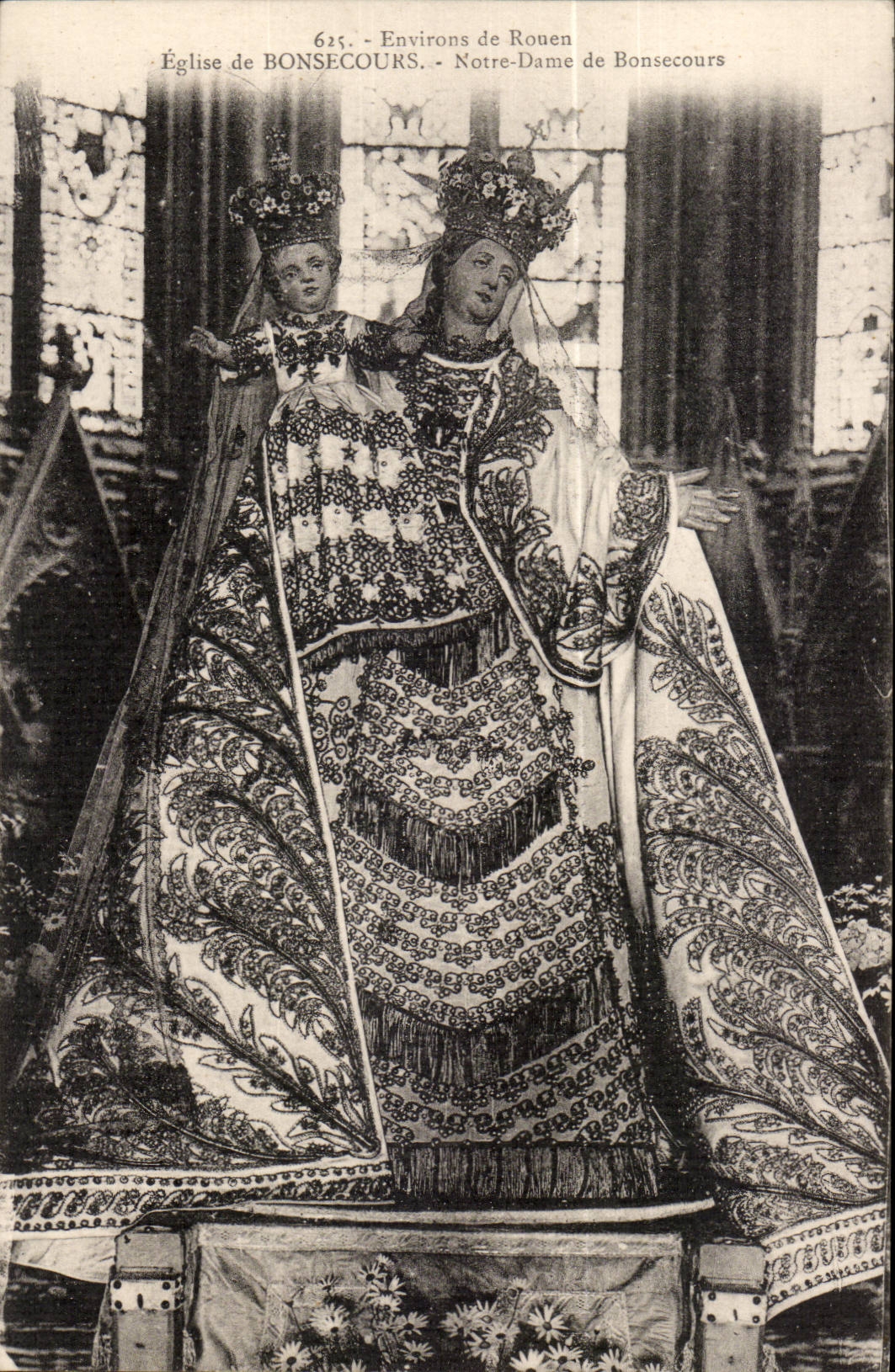 Surroundings of Rouen Church of Bonsecours CPA Notre Dame